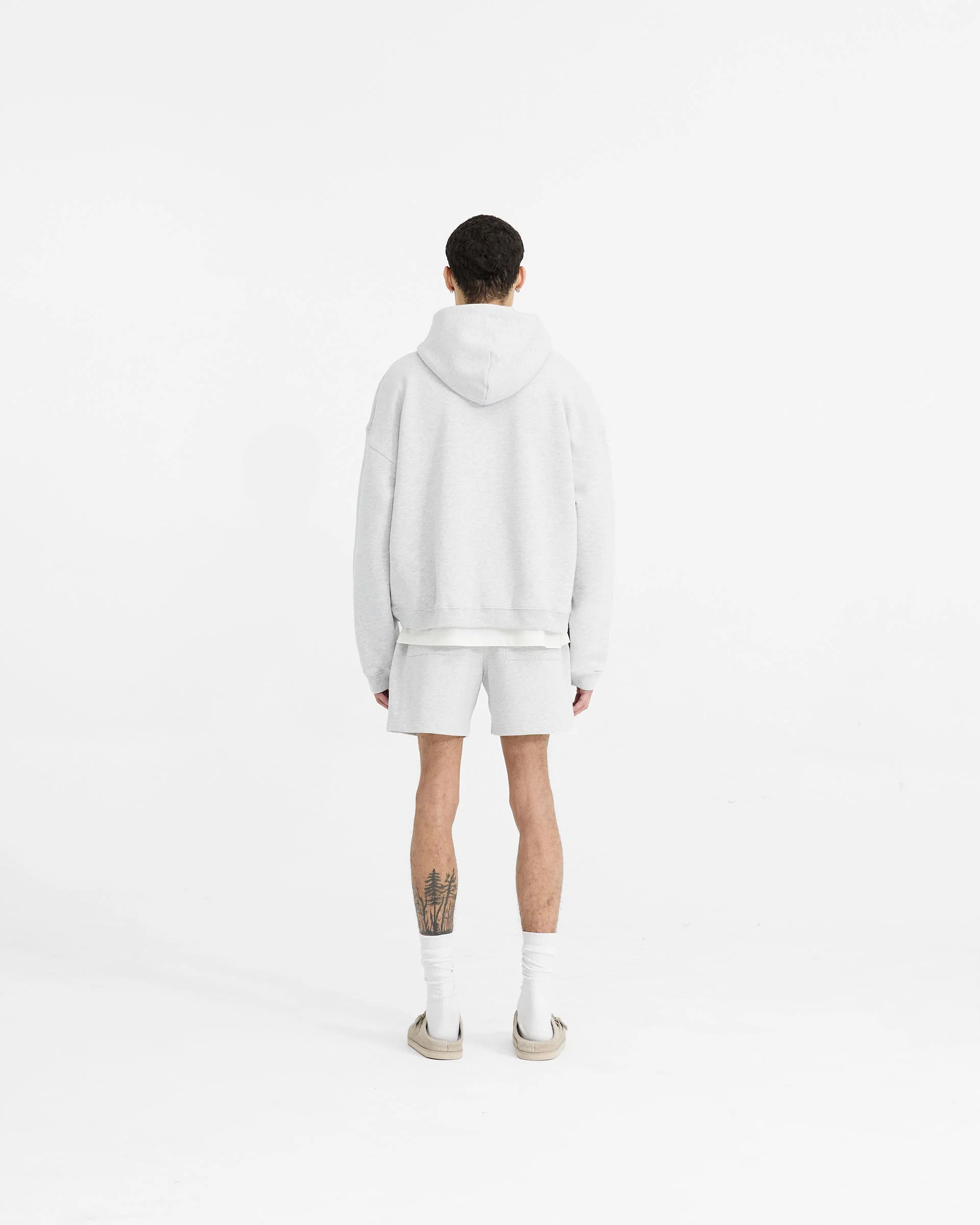Initial Sweatshorts - Ice Grey Marl - Image 7