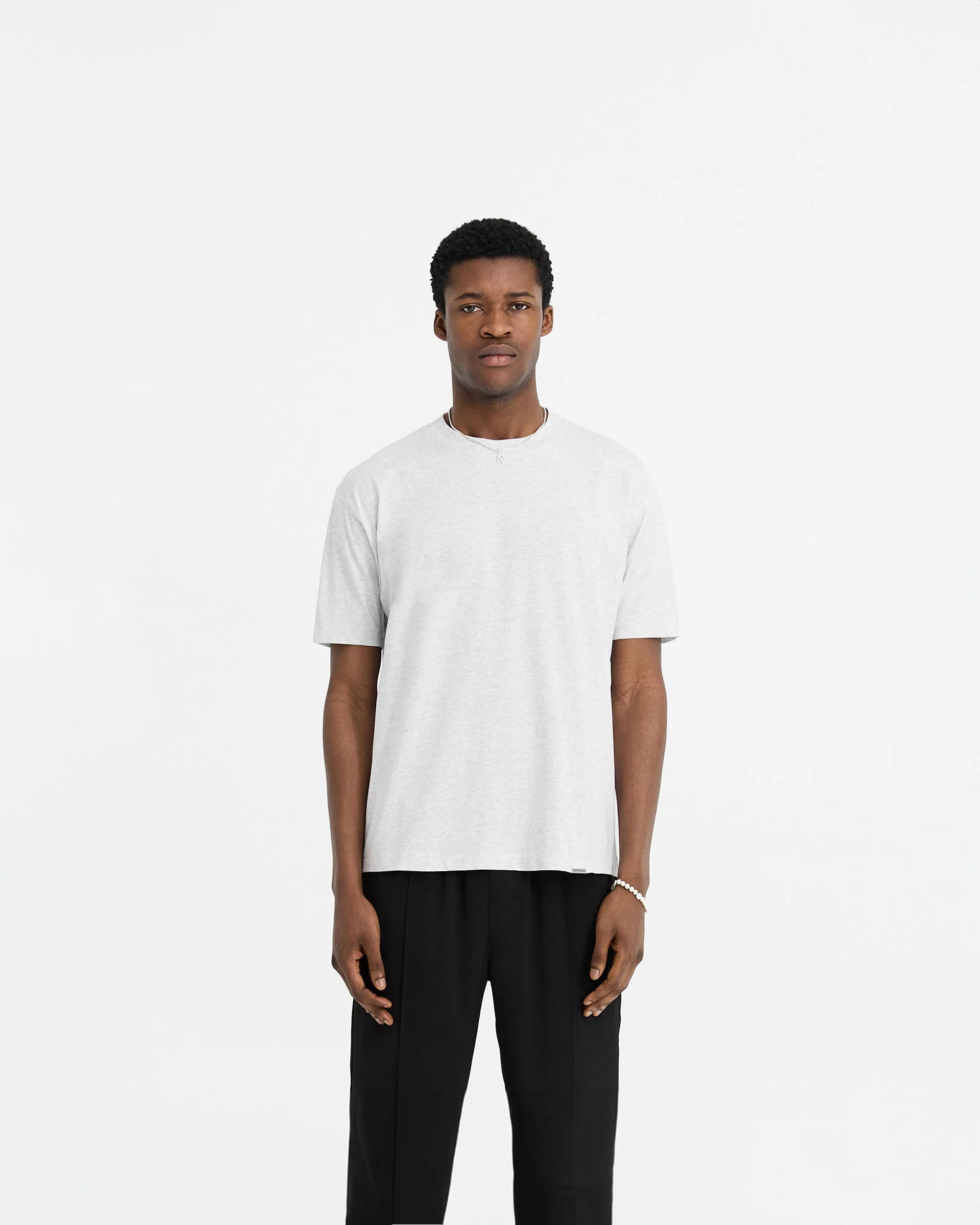 Initial T-Shirt - Ice Grey Marl - Image 3