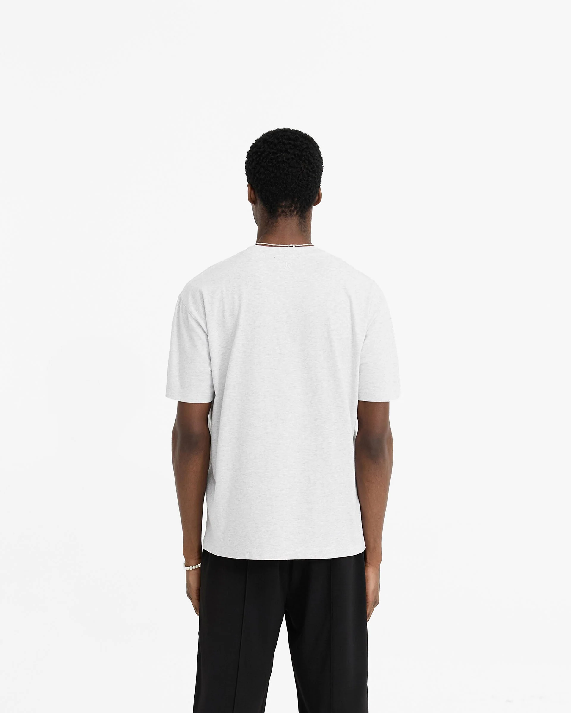 Initial T-Shirt - Ice Grey Marl - Image 4