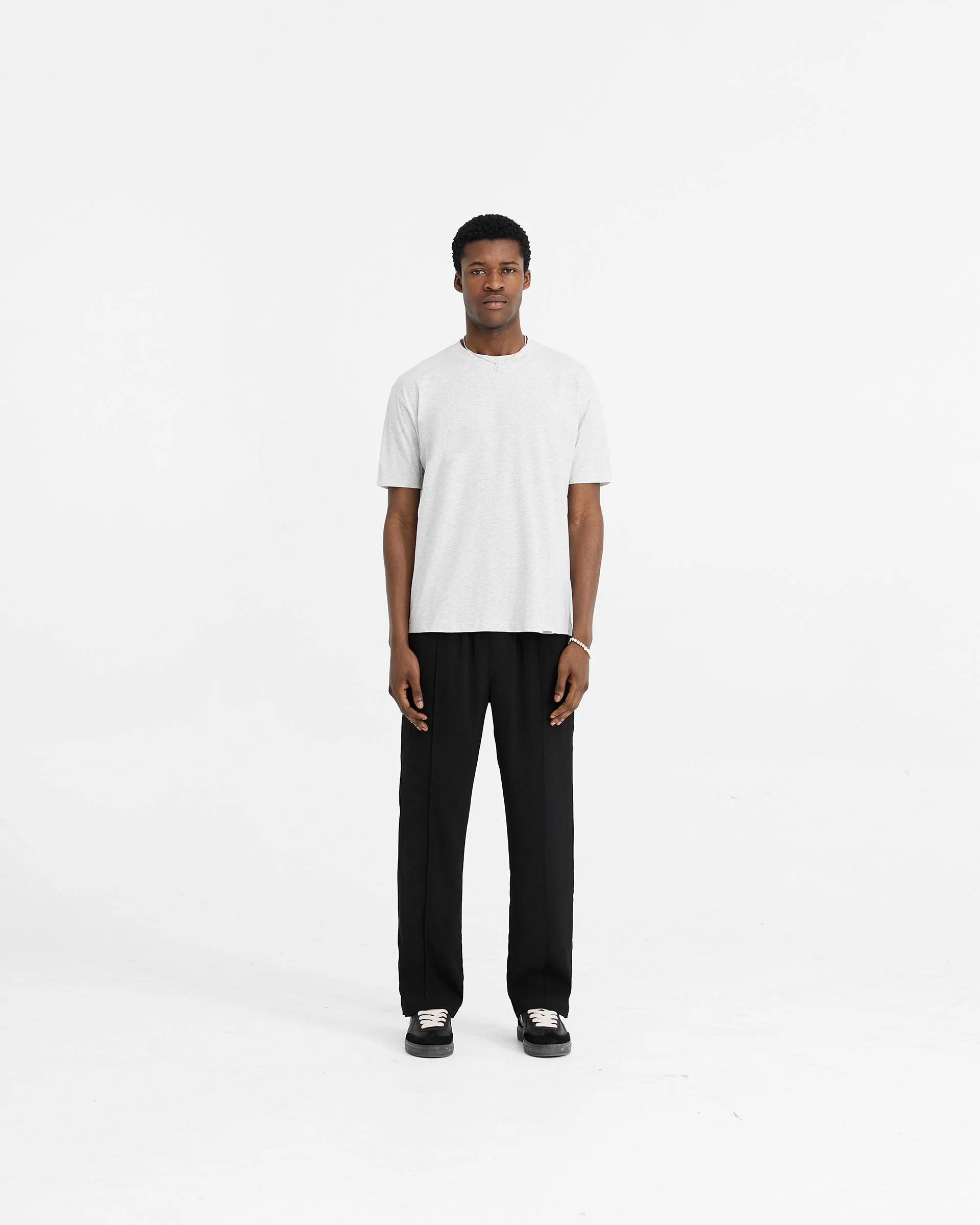 Initial T-Shirt - Ice Grey Marl - Image 5