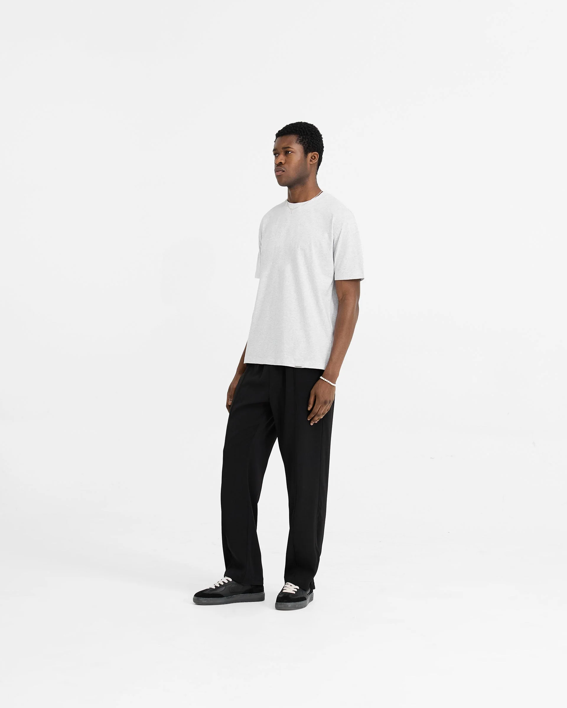 Initial T-Shirt - Ice Grey Marl - Image 6