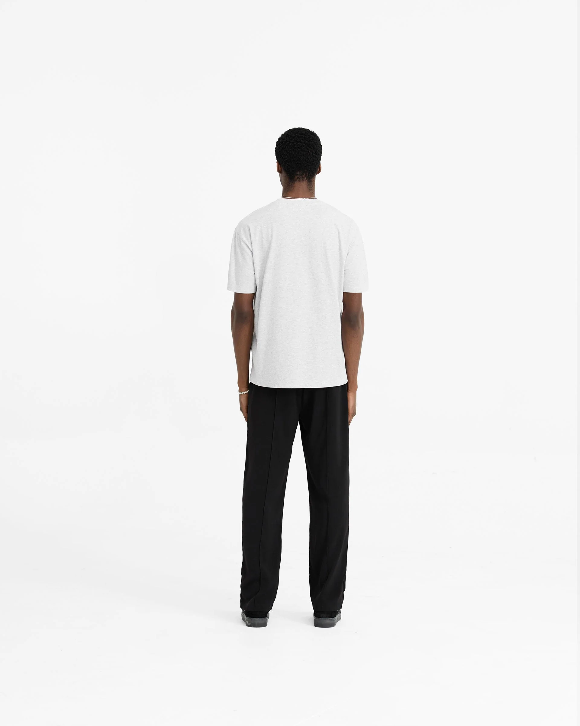 Initial T-Shirt - Ice Grey Marl - Image 7