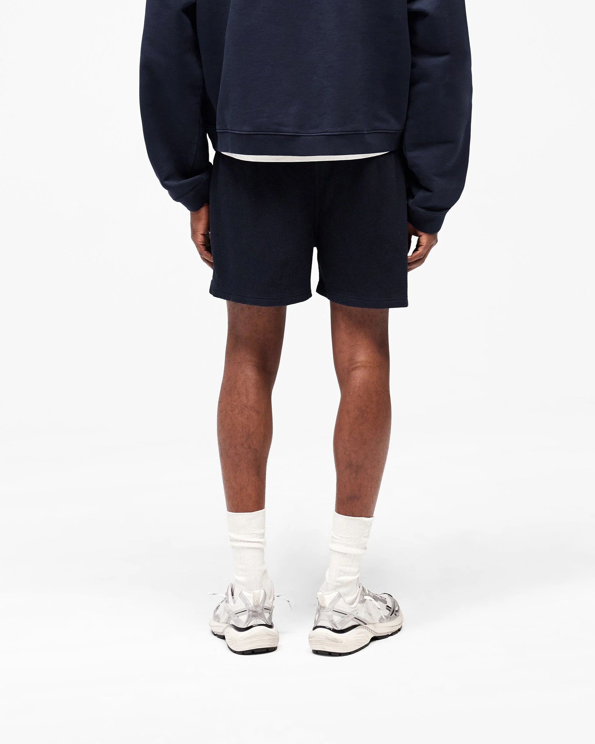 Initial Waffle Shorts - Midnight Navy - Image 6