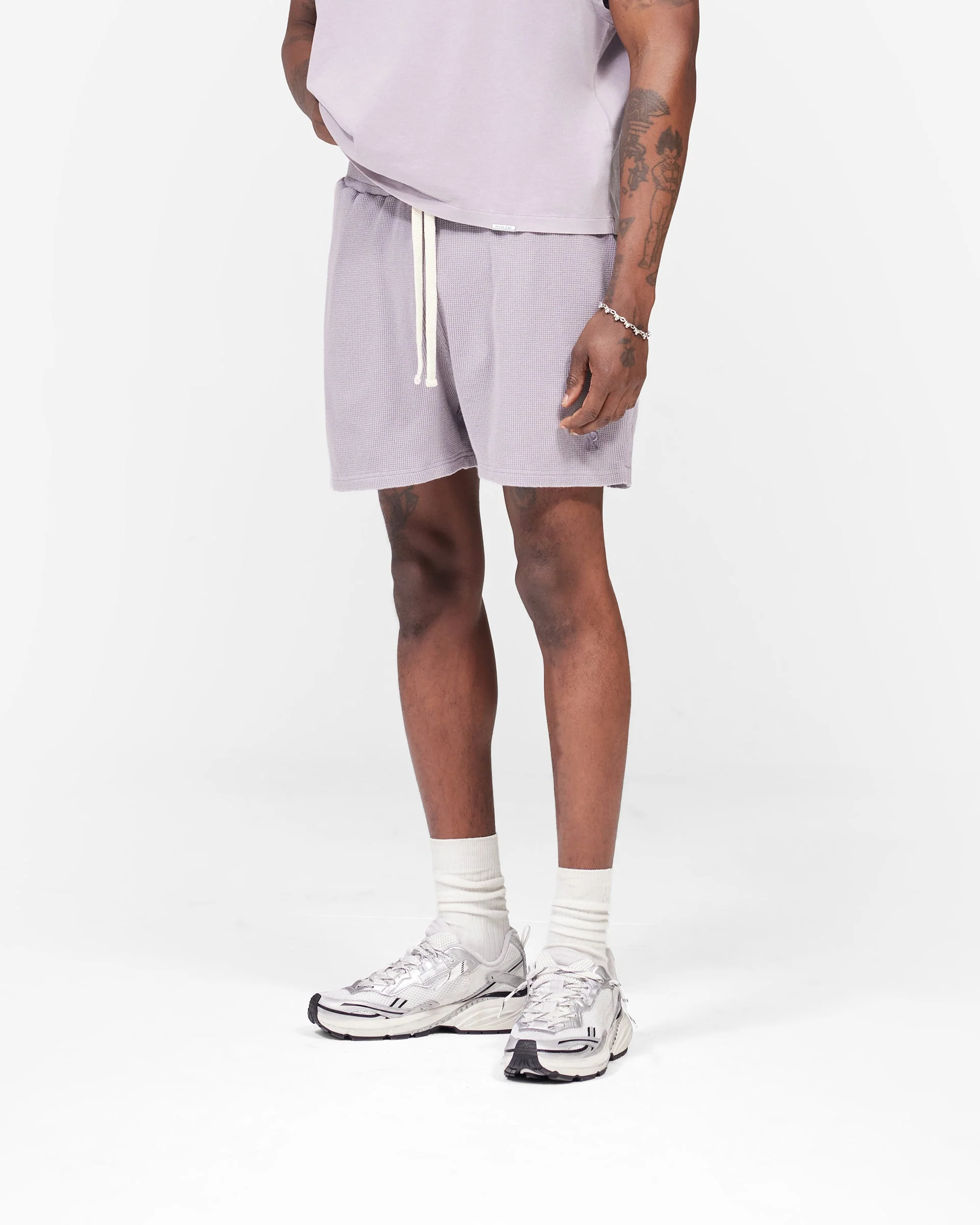 Initial Waffle Shorts- Mist - Image 5