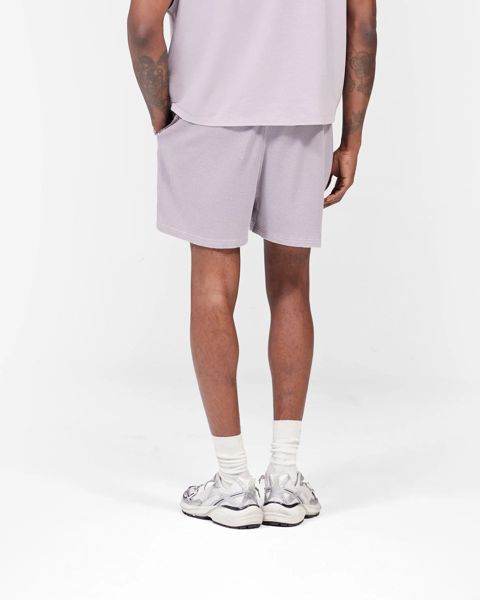 Initial Waffle Shorts- Mist - Image 6