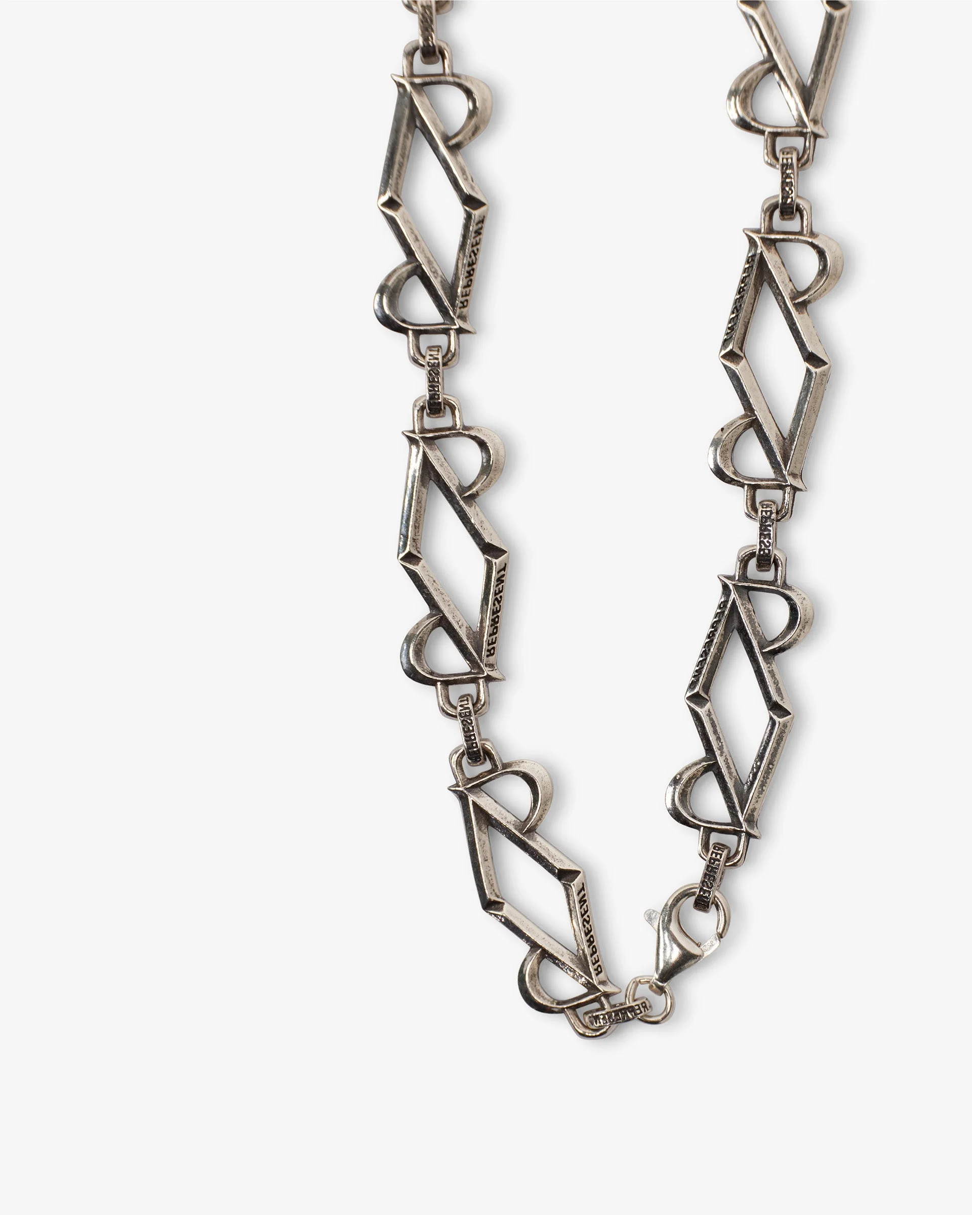 Initial Chain Necklace - Silver - Image 2