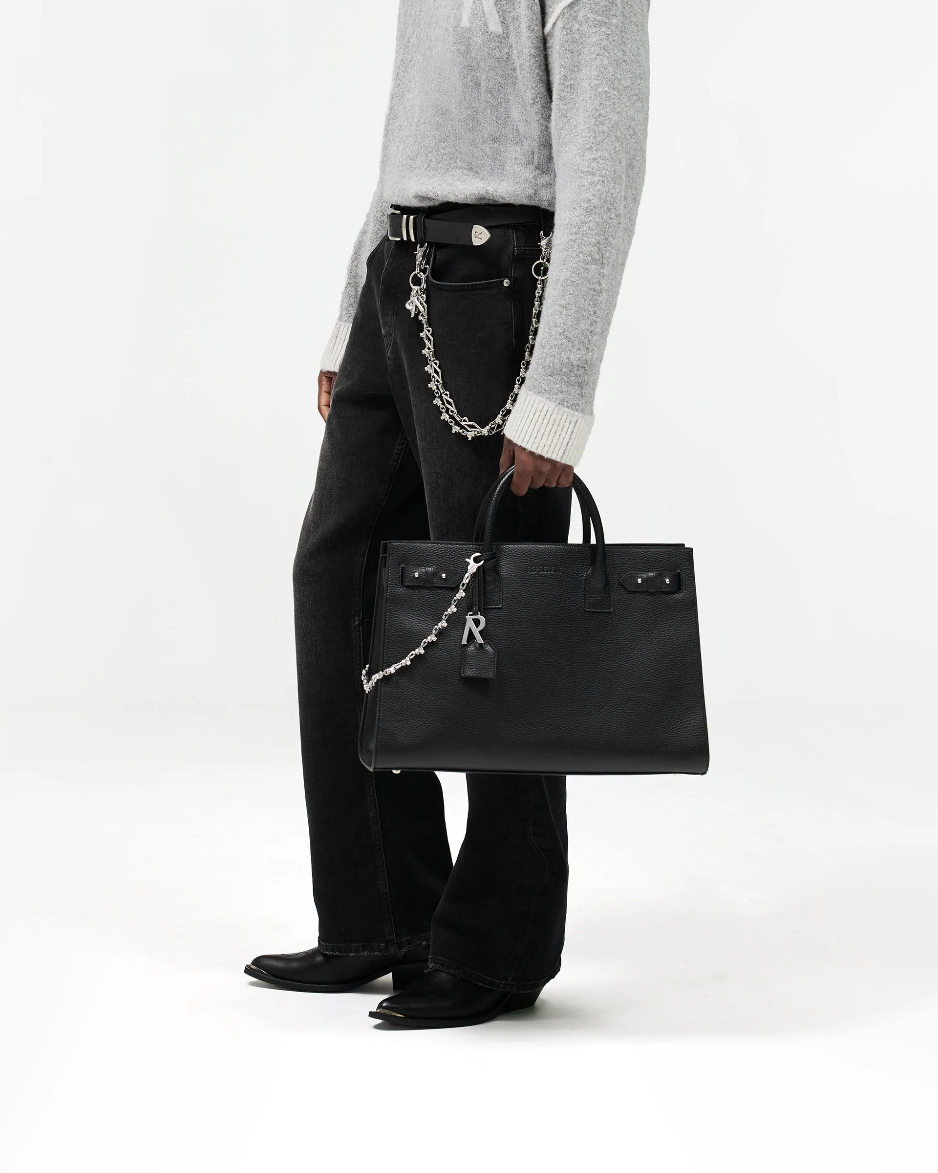 Kick Flare Denim - Aged Black - Image 2