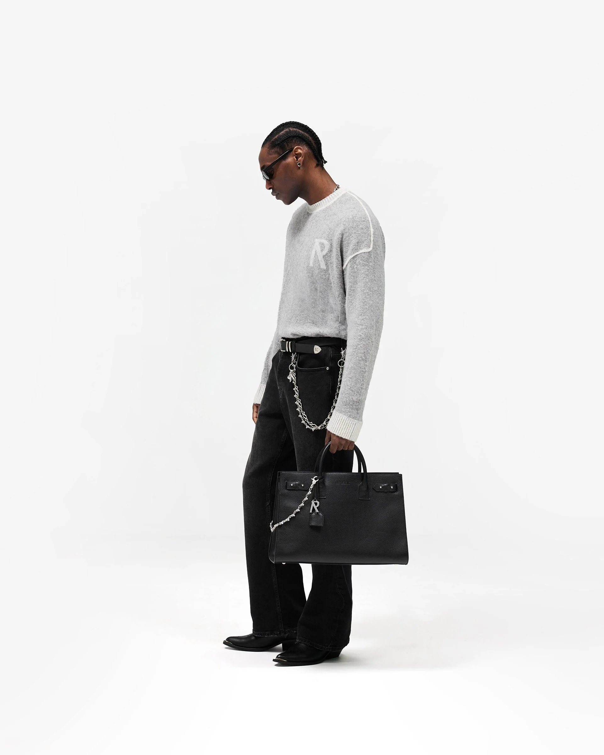 Kick Flare Denim - Aged Black - Image 8