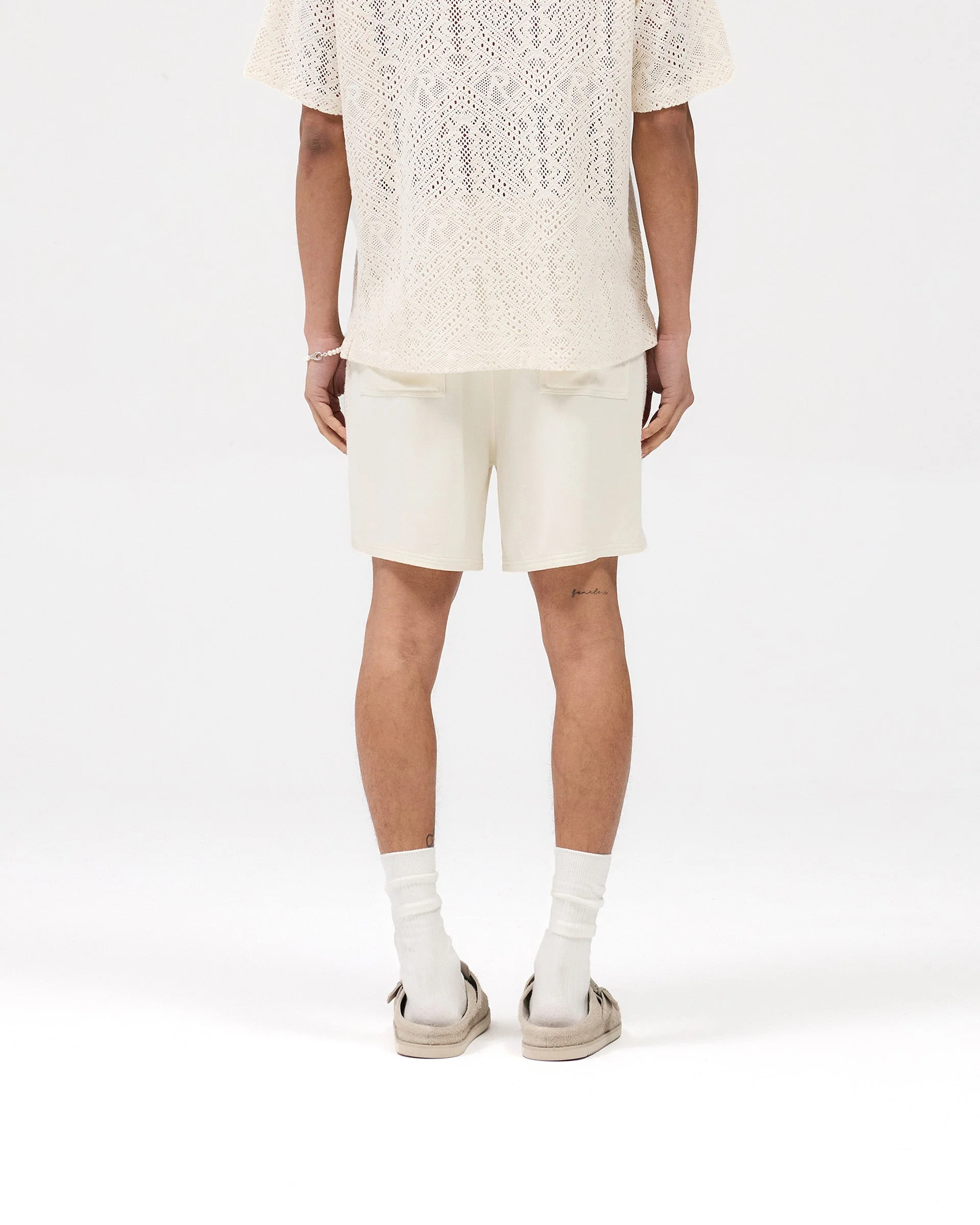 Knitted Panel Short - Antique White - Image 4