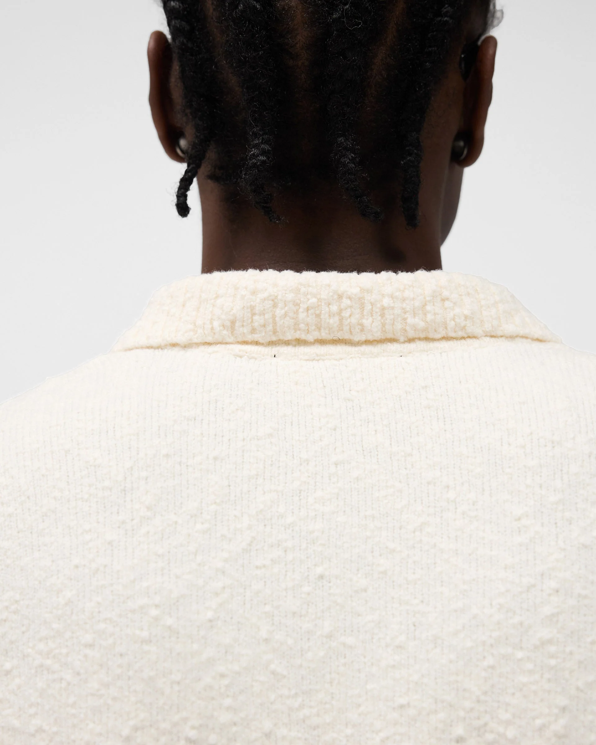 Knitted Polo - Aged White - Image 7