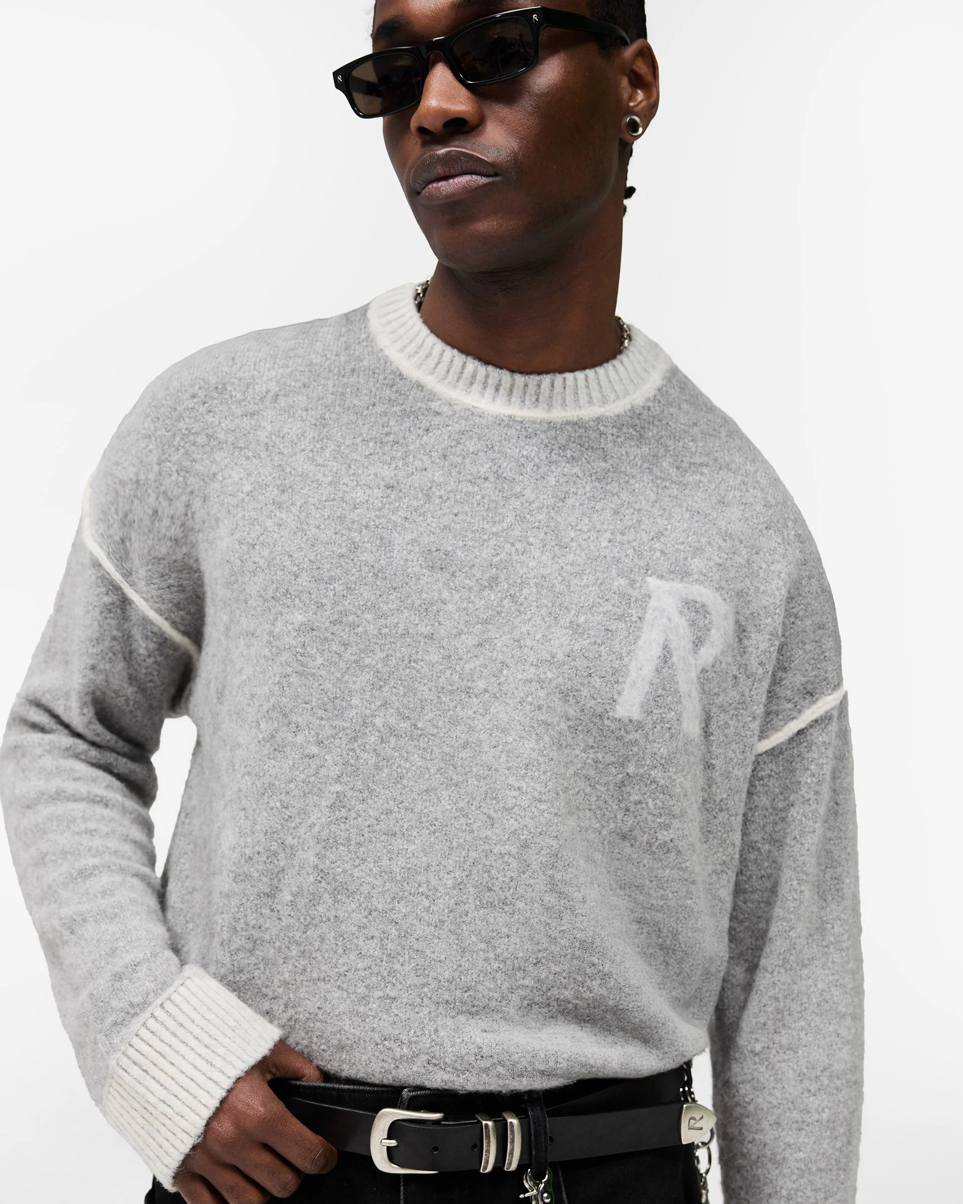 Laurel Knit Sweater - Sun Fade Grey - Image 7