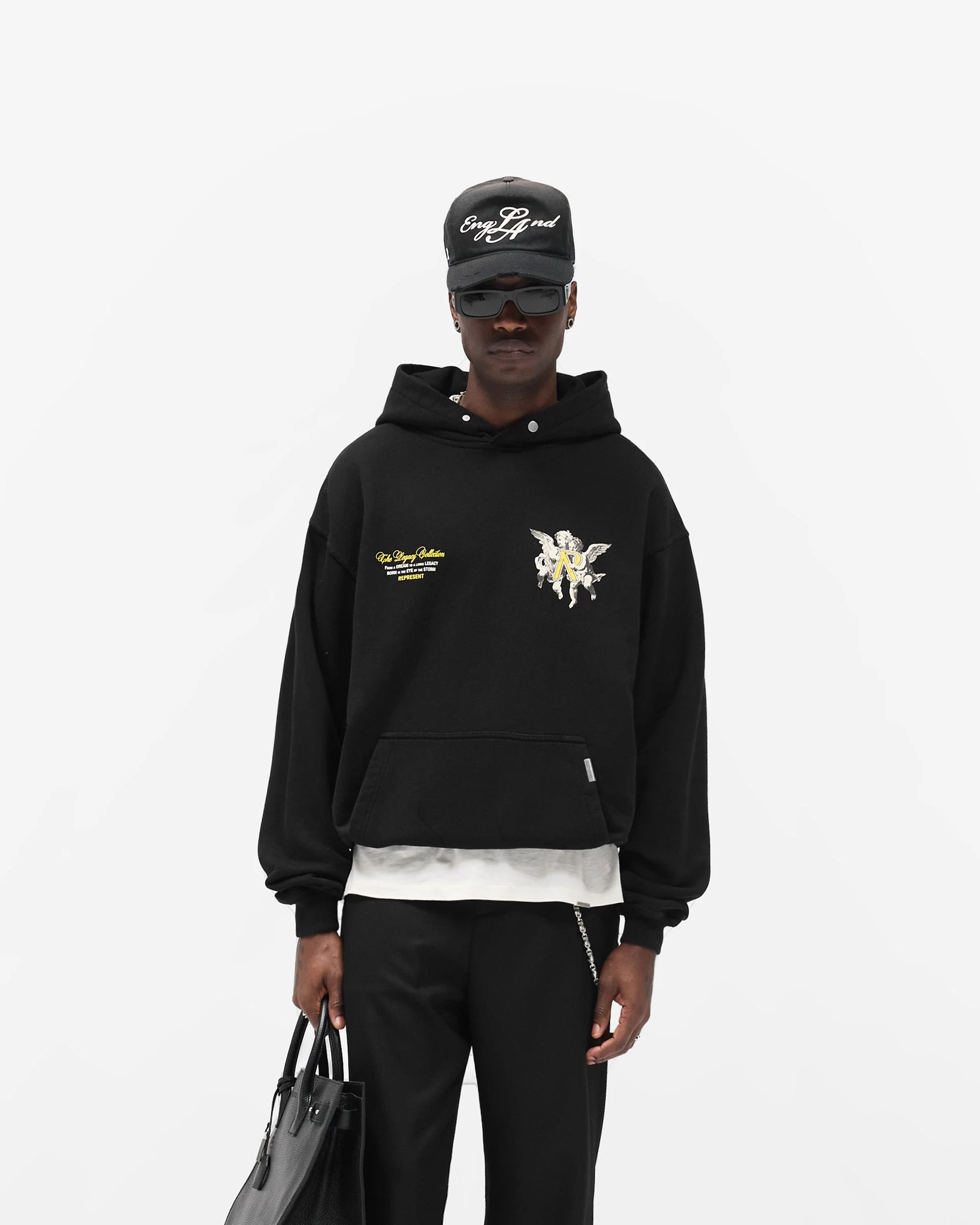 Legacy Cherubs Hoodie - Jet Black - Image 3