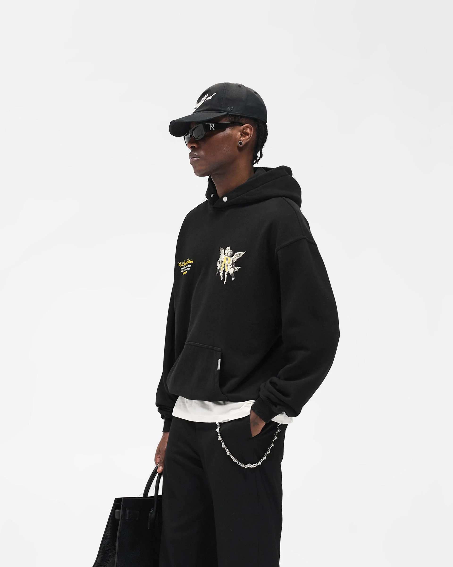 Legacy Cherubs Hoodie - Jet Black - Image 4