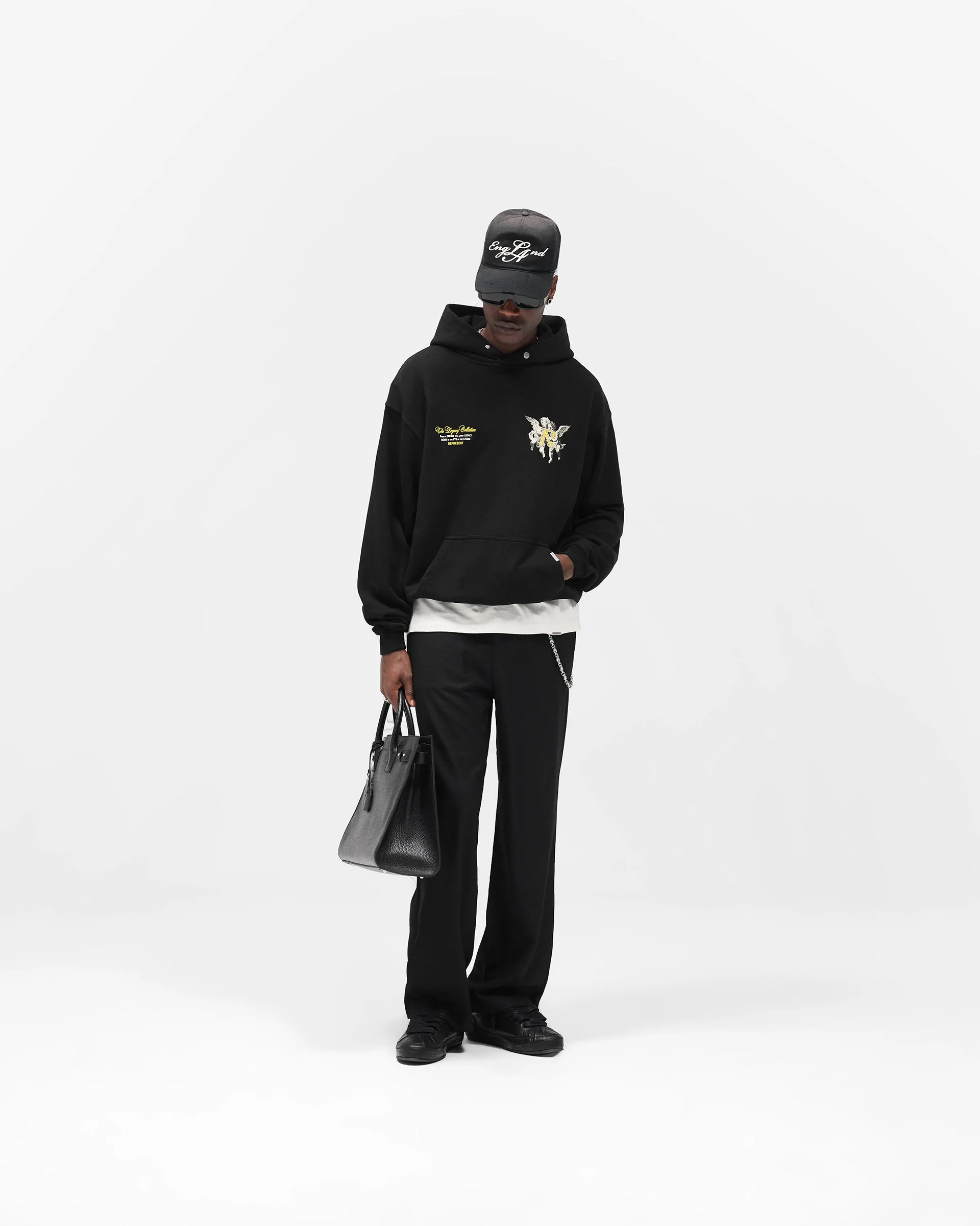 Legacy Cherubs Hoodie - Jet Black - Image 6