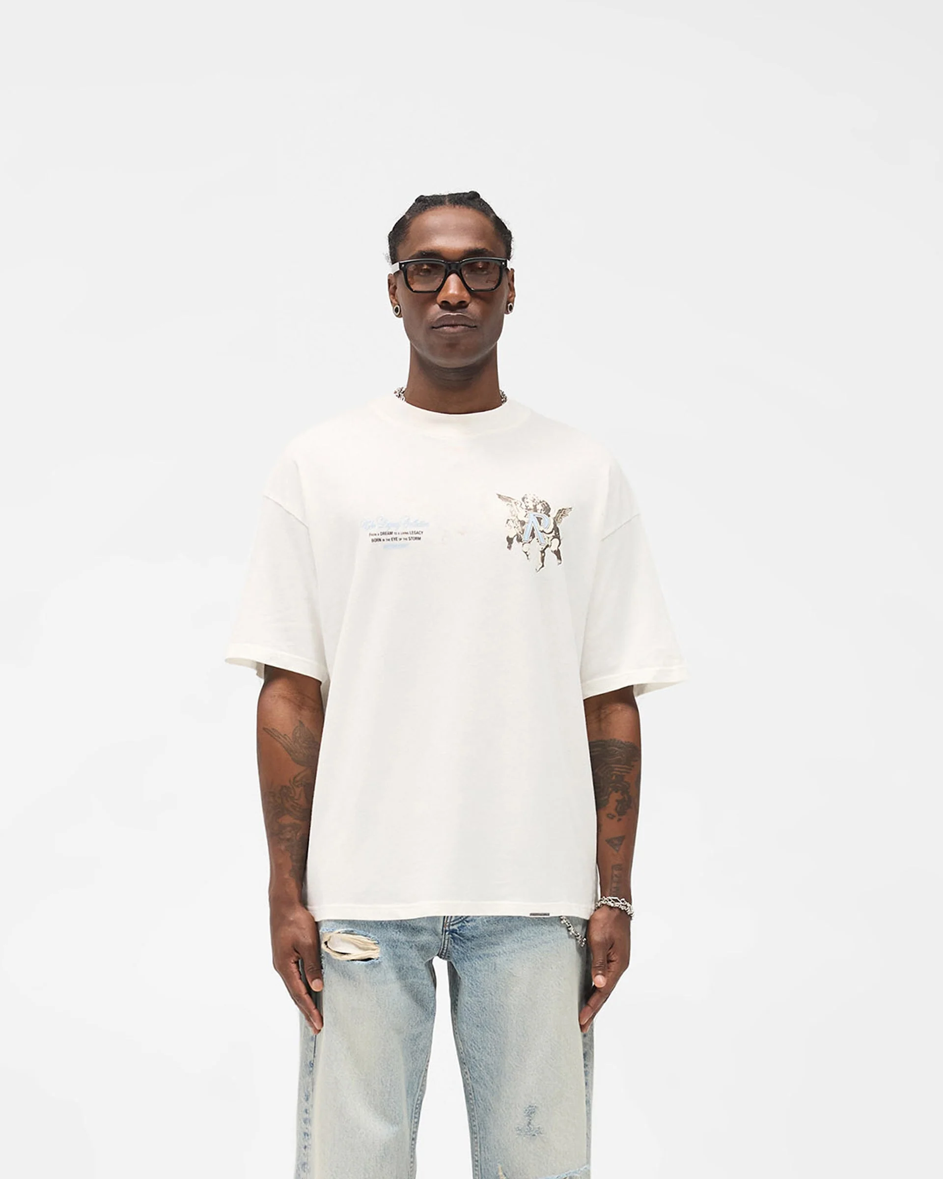 Legacy Cherubs T-Shirt - Flat White - Image 3