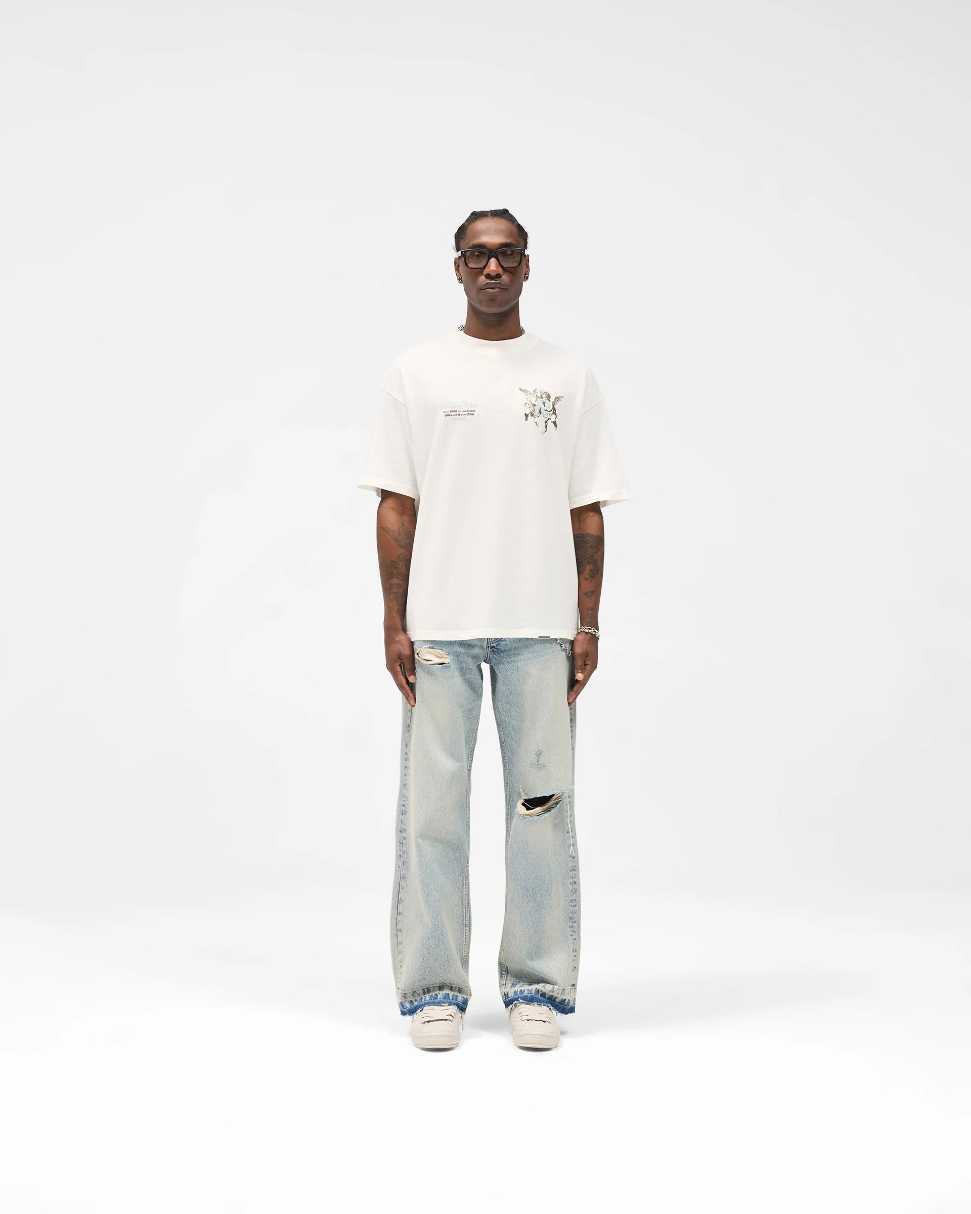 Legacy Cherubs T-Shirt - Flat White - Image 6