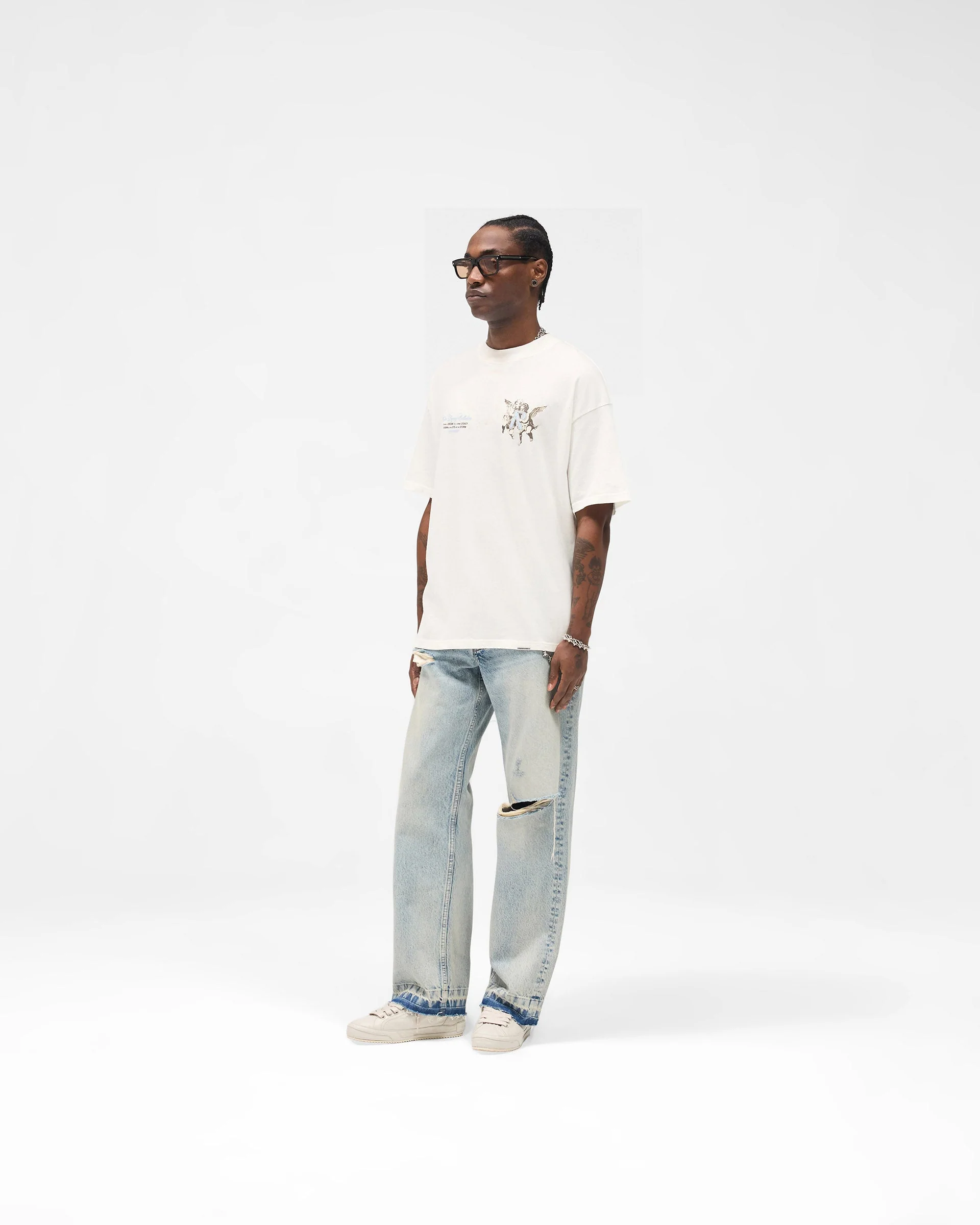 Legacy Cherubs T-Shirt - Flat White - Image 7