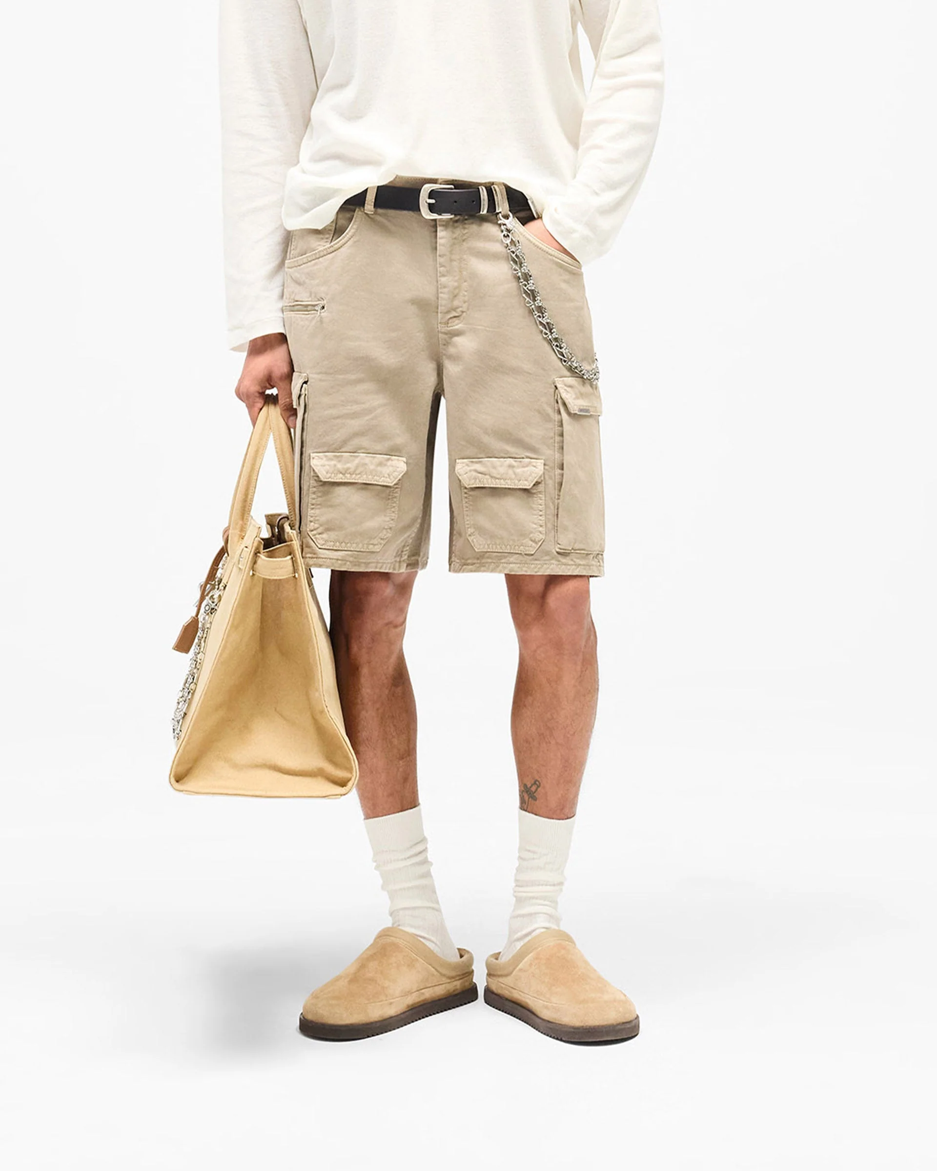 Loaded Cargo Short - Beige - Image 3