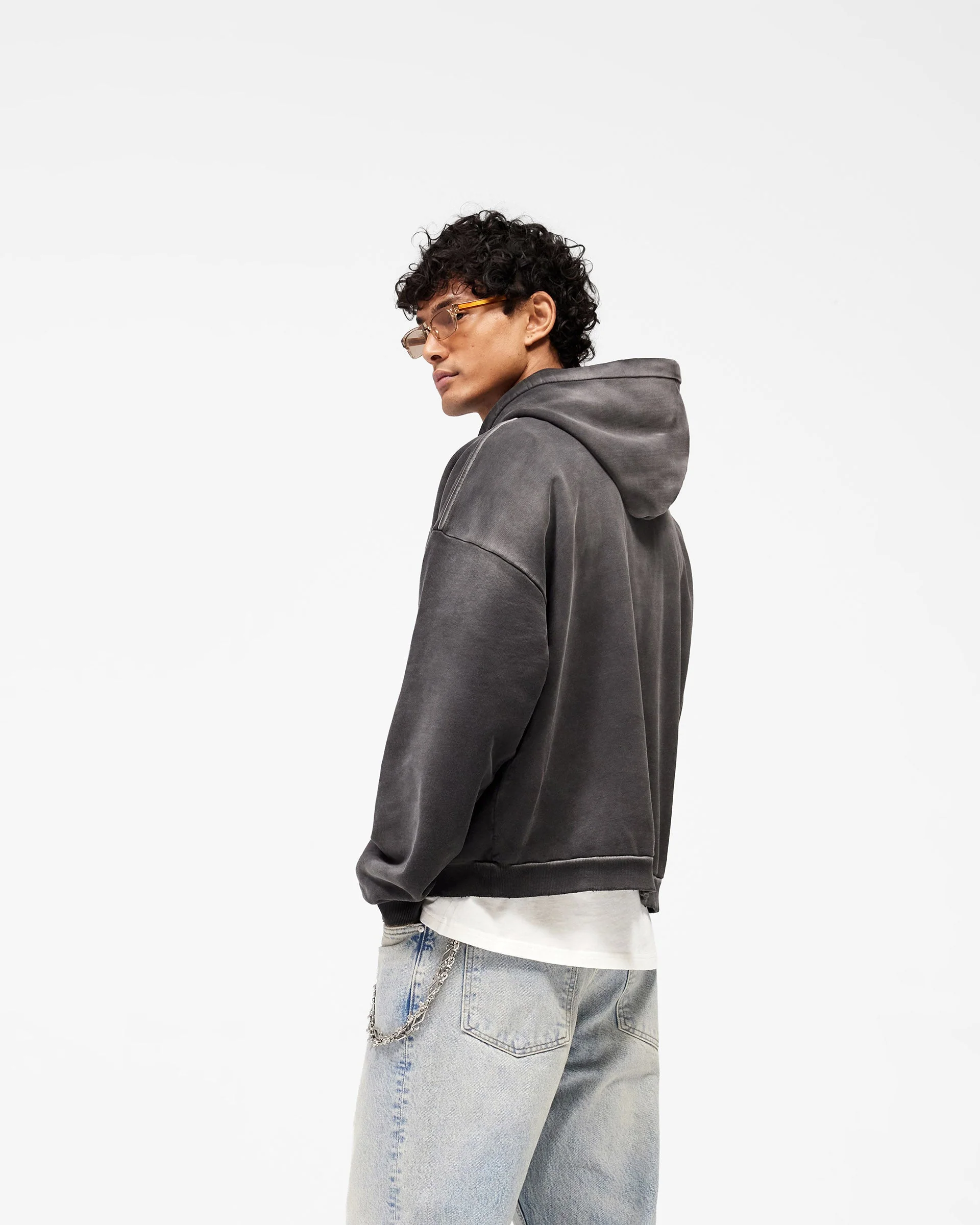 Loaded With Love Hoodie - Stained Black - Image 5