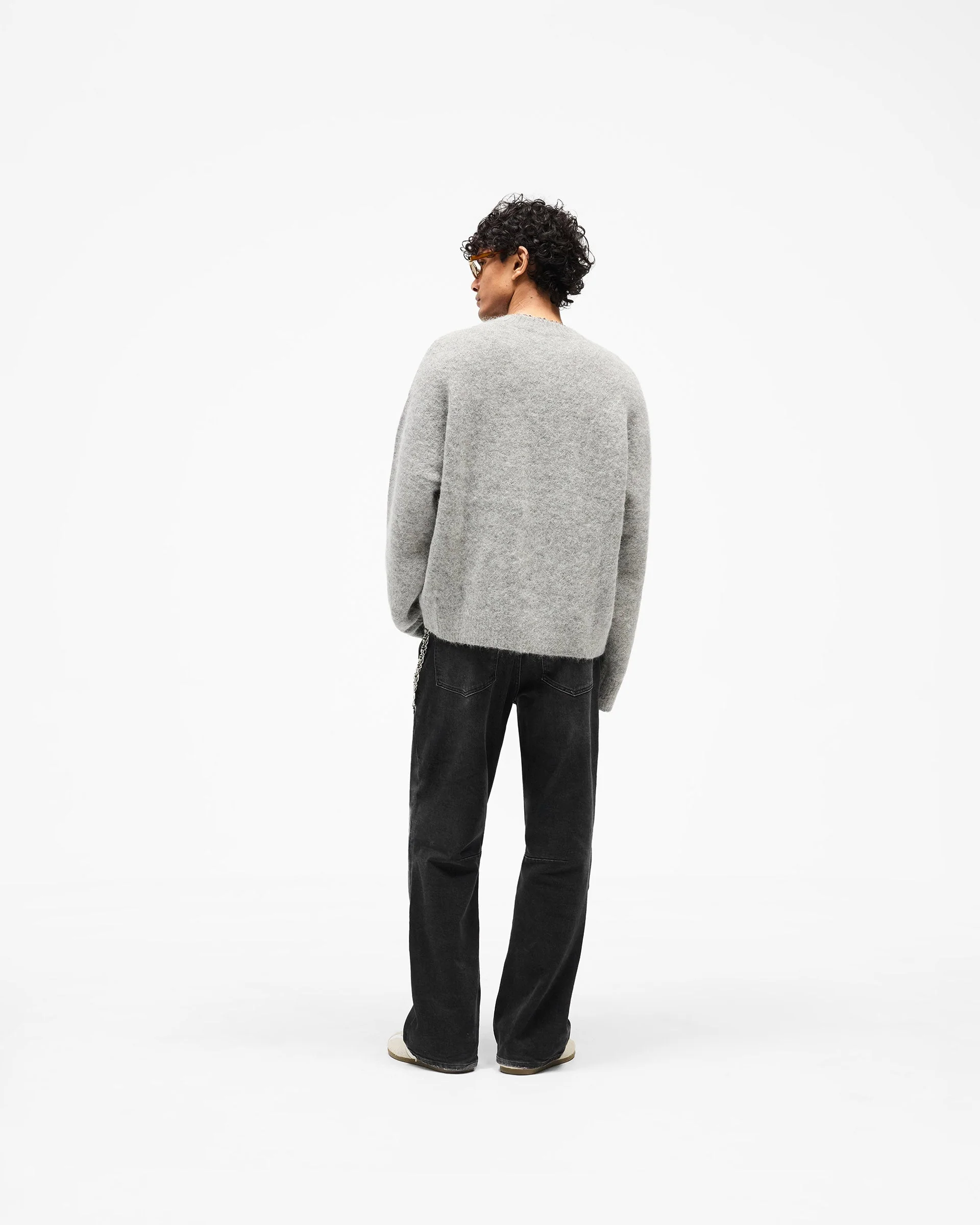 Logo Knit Sweater - Grey - Image 11