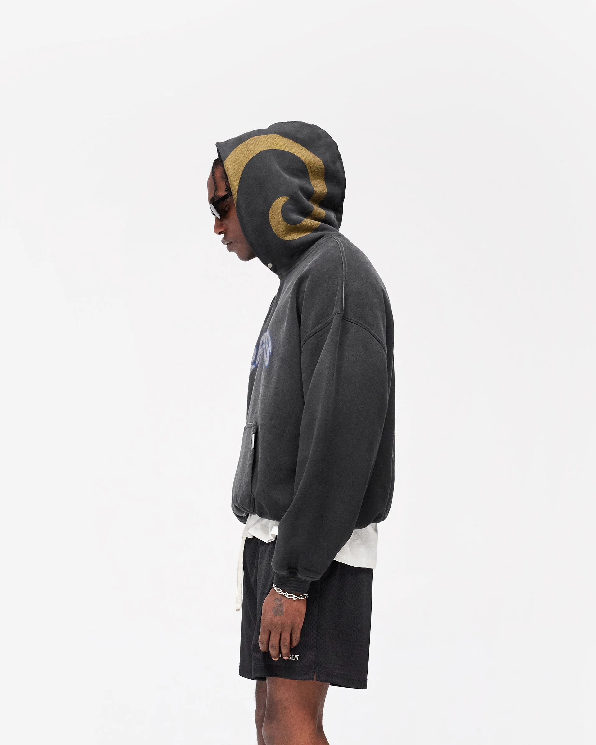 Los Angeles Rams x Represent Hoodie - Stained Black - Image 4