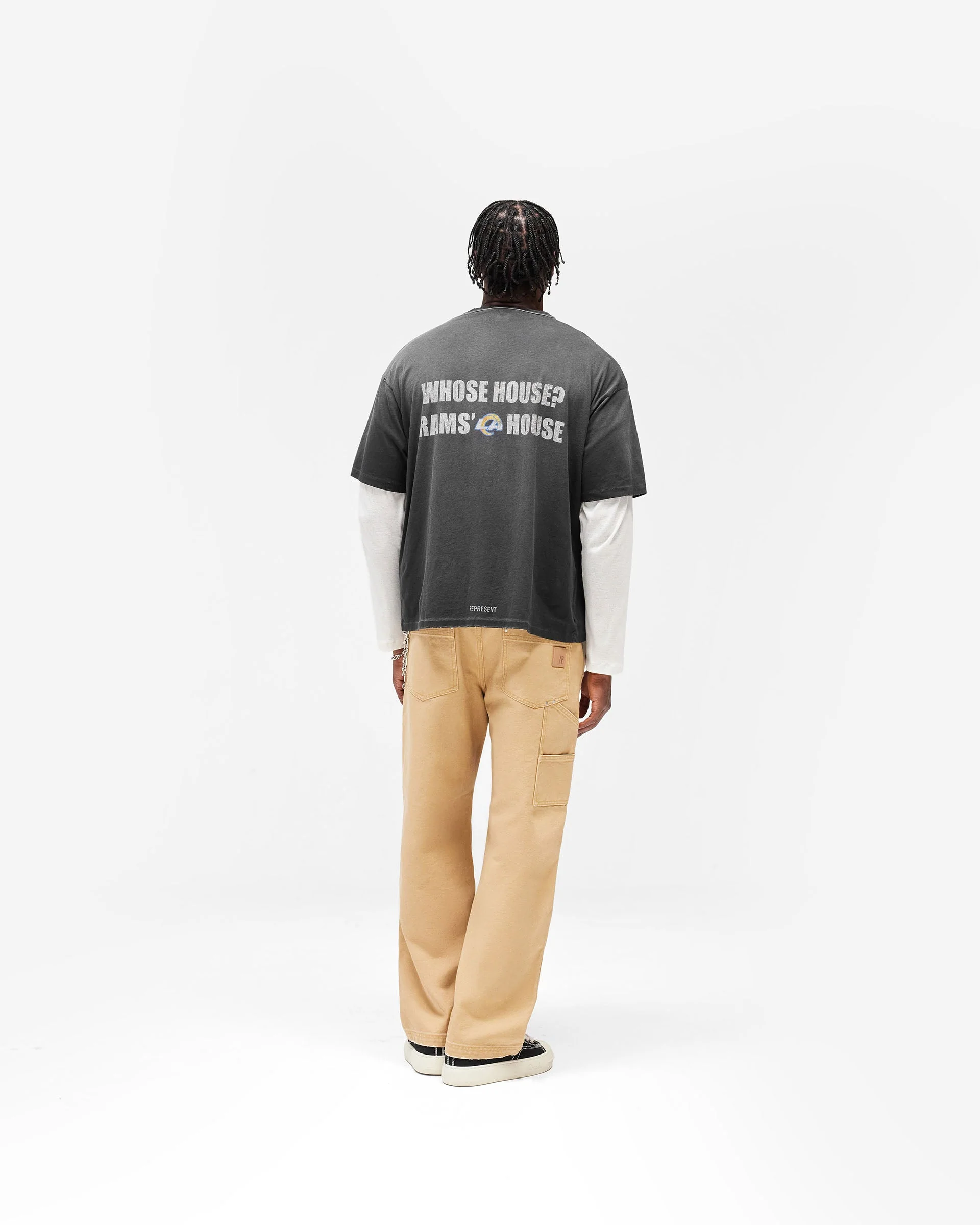 Los Angeles Rams x Represent T-Shirt - Stained Black - Image 10