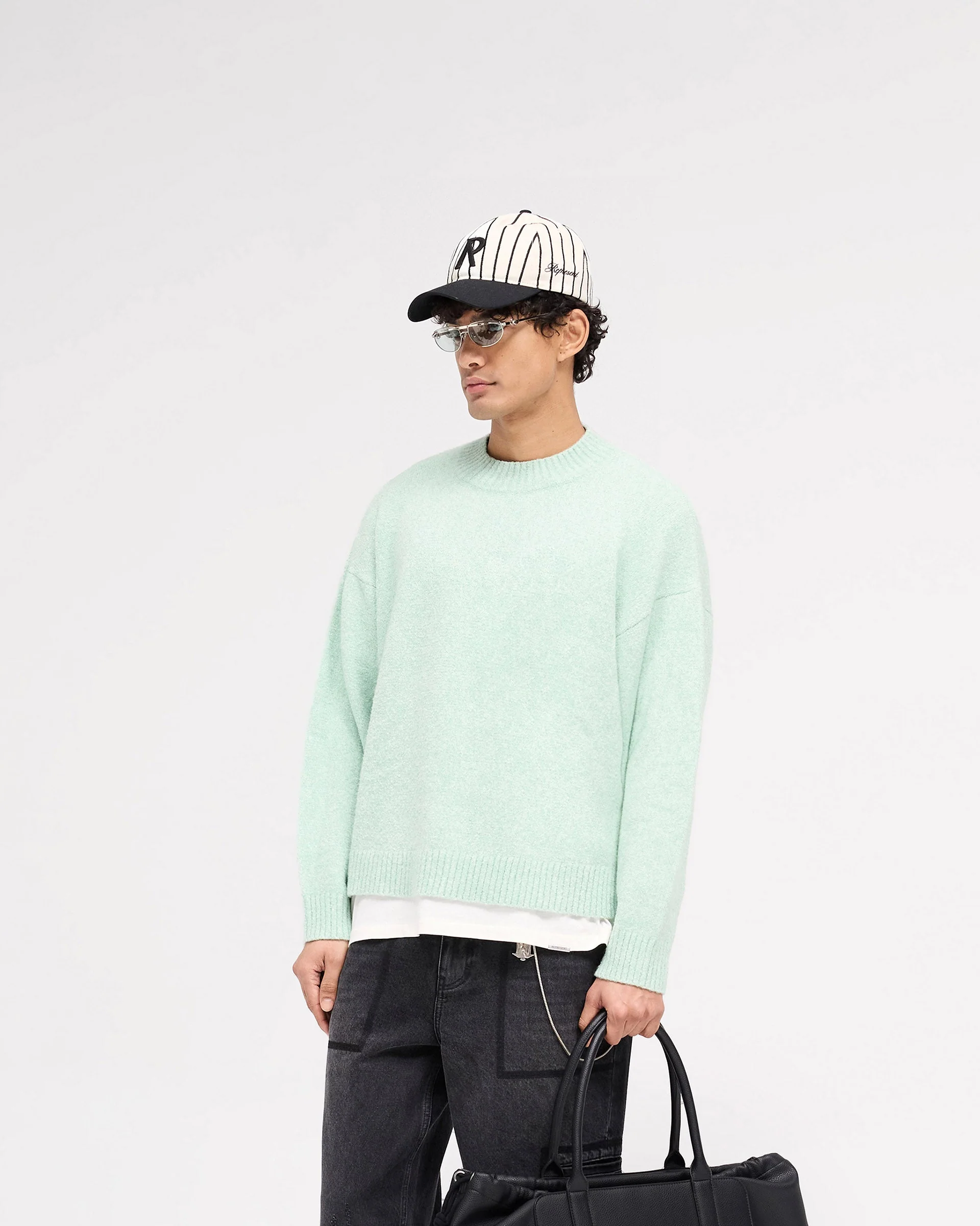 Marled Knit Jumper - Matcha - Image 2