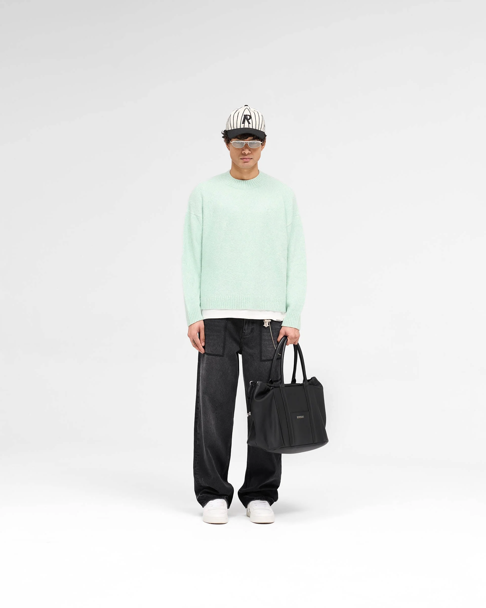 Marled Knit Jumper - Matcha - Image 5