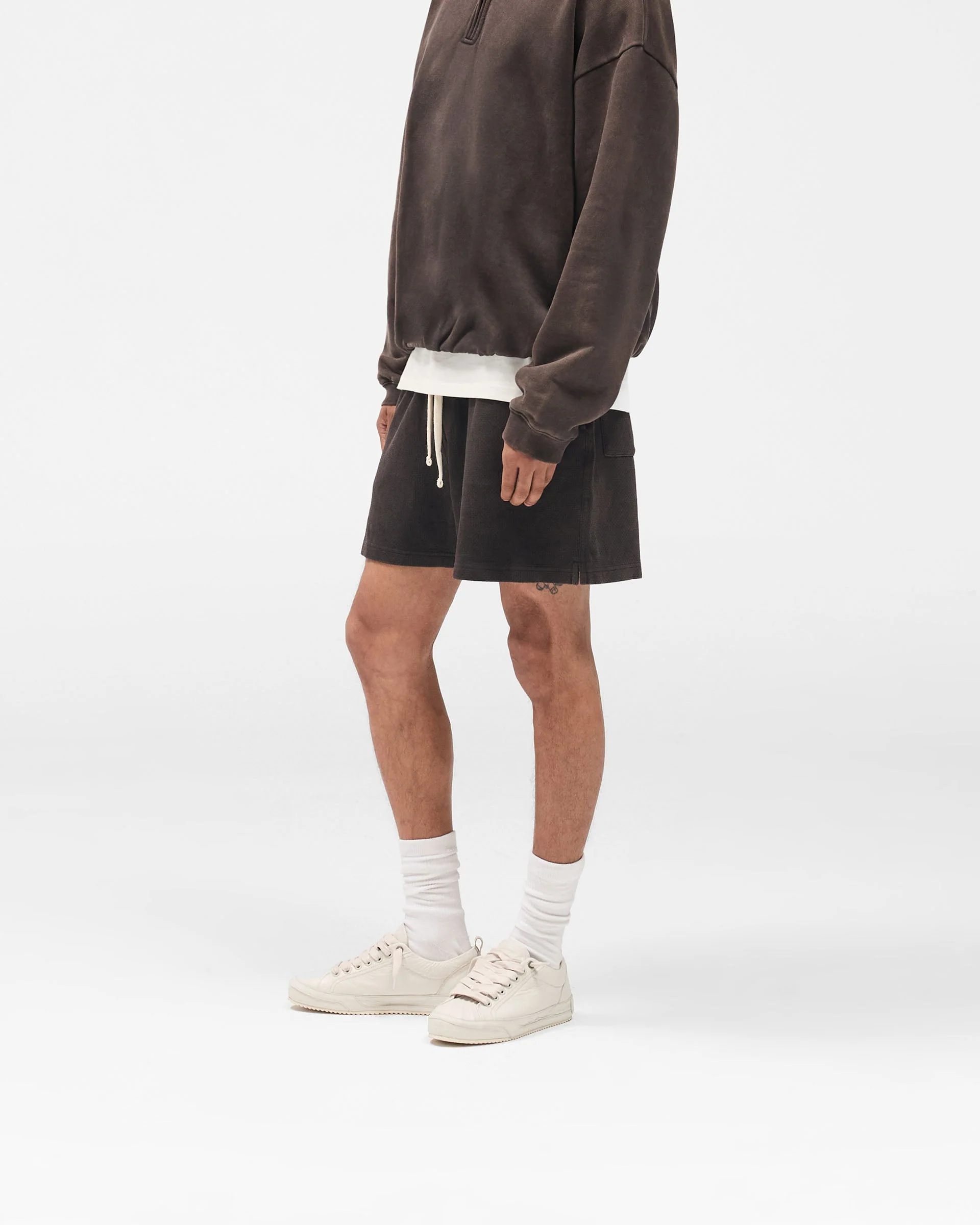Initial Mesh Shorts - Coffee - Image 2