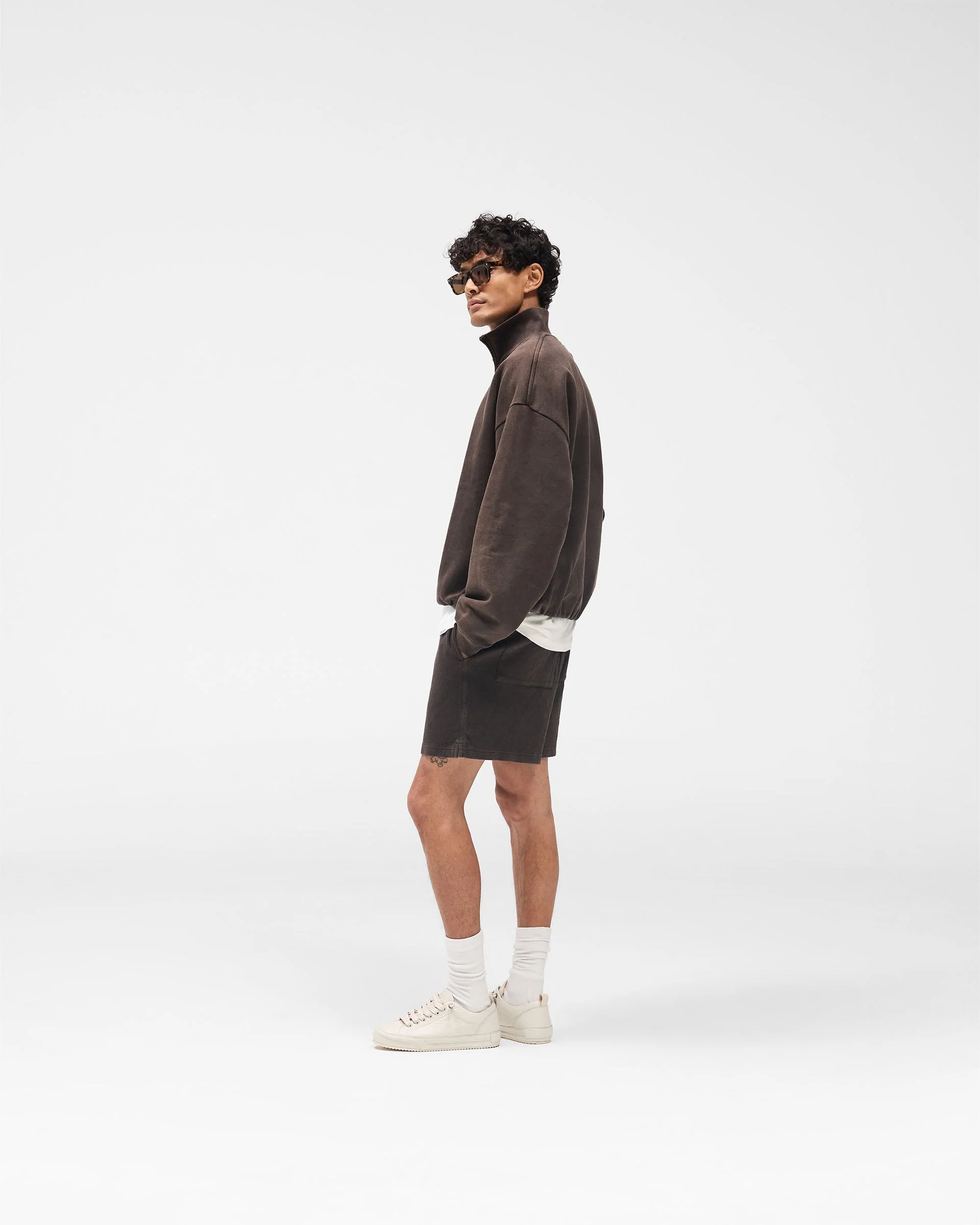 Initial Mesh Shorts - Coffee - Image 7