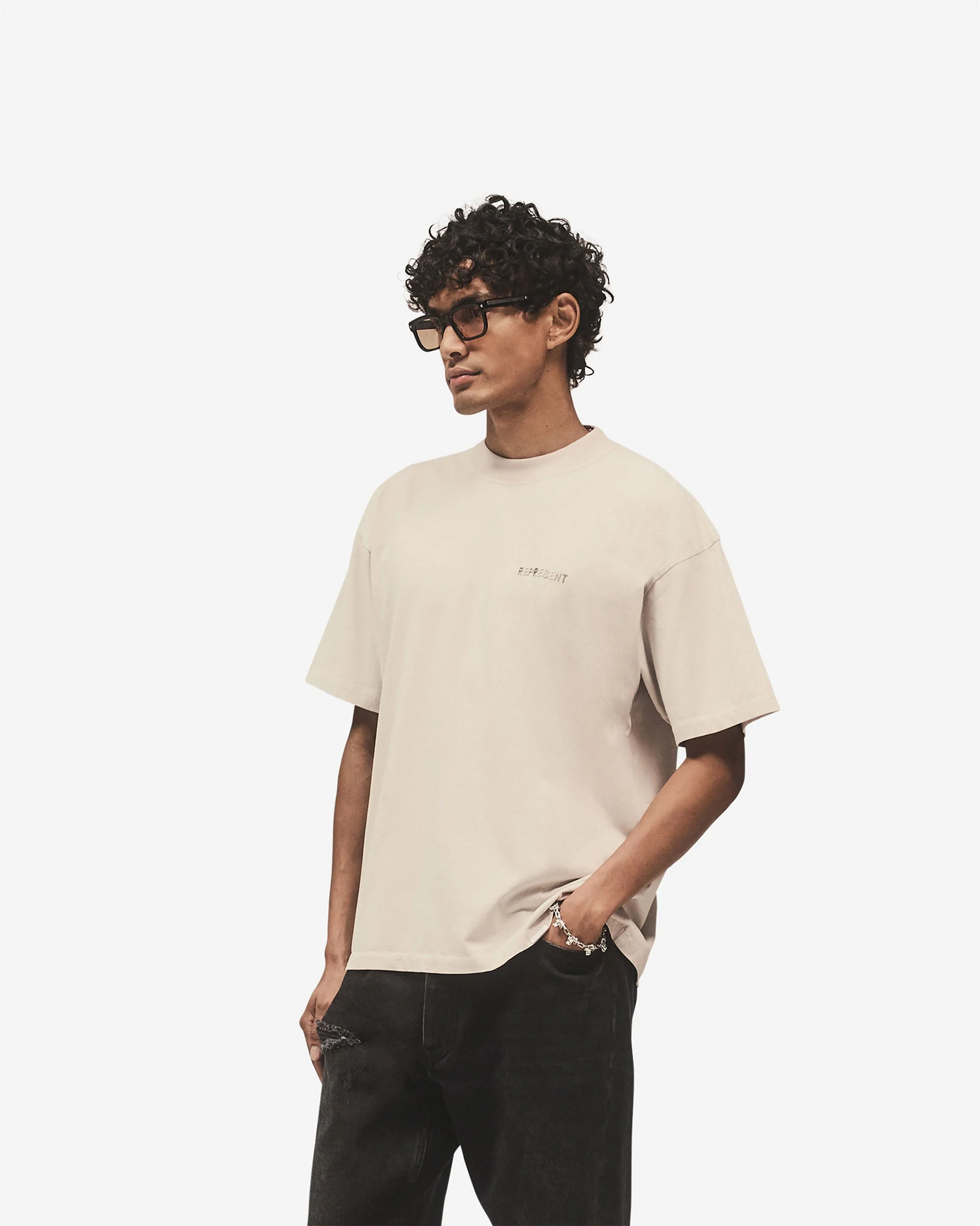 Metal Block Logo T-Shirt - Concrete - Image 2
