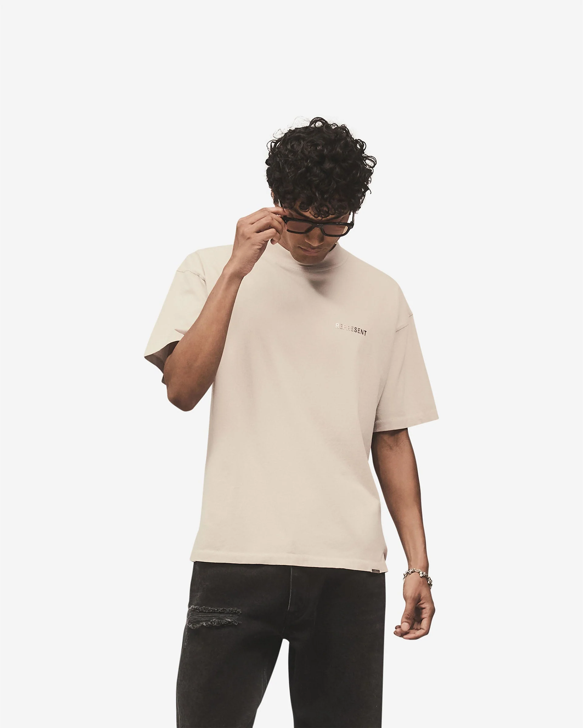 Metal Block Logo T-Shirt - Concrete - Image 8