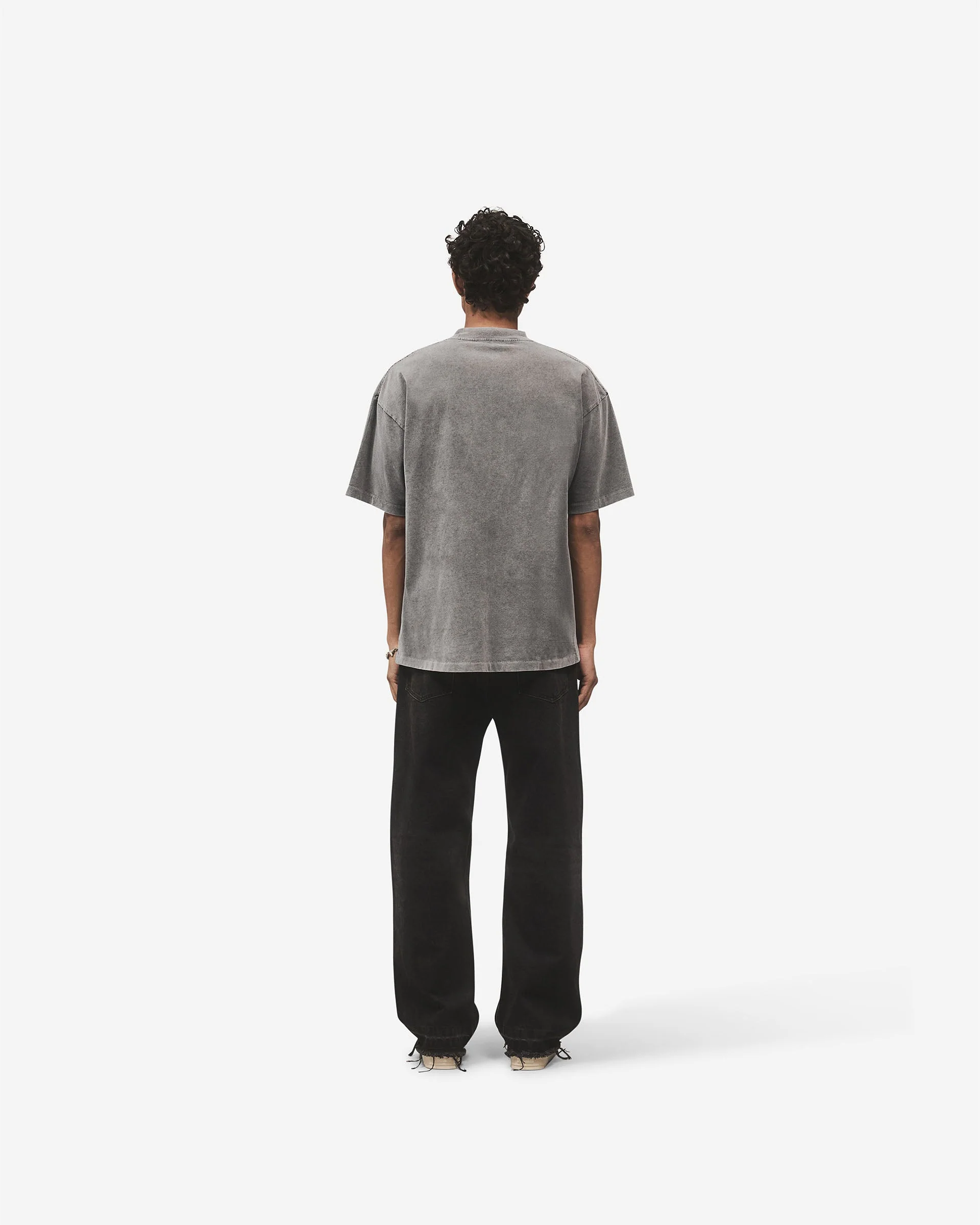 Metal Block Logo T-Shirt - Vintage Grey - Image 13