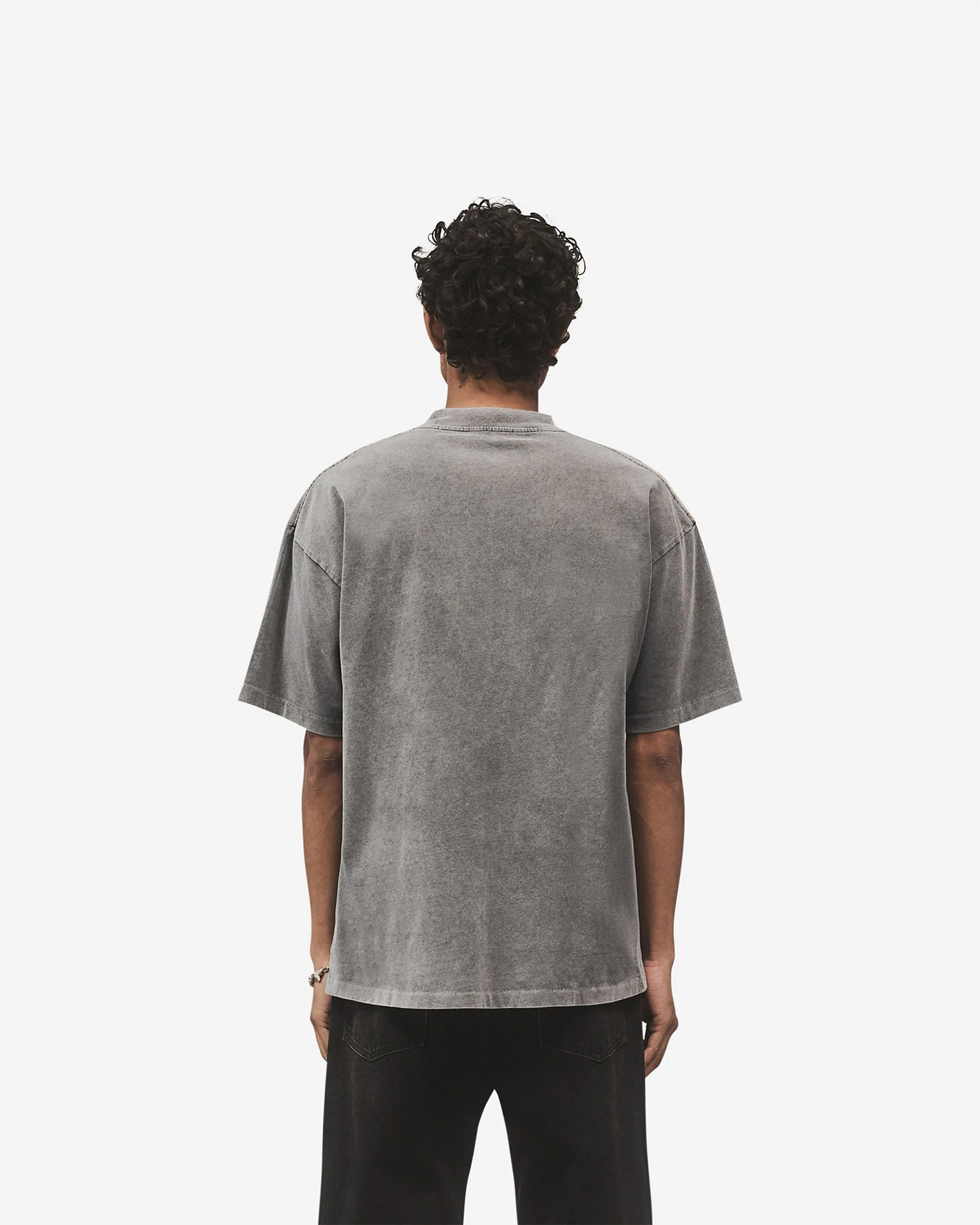 Metal Block Logo T-Shirt - Vintage Grey - Image 7