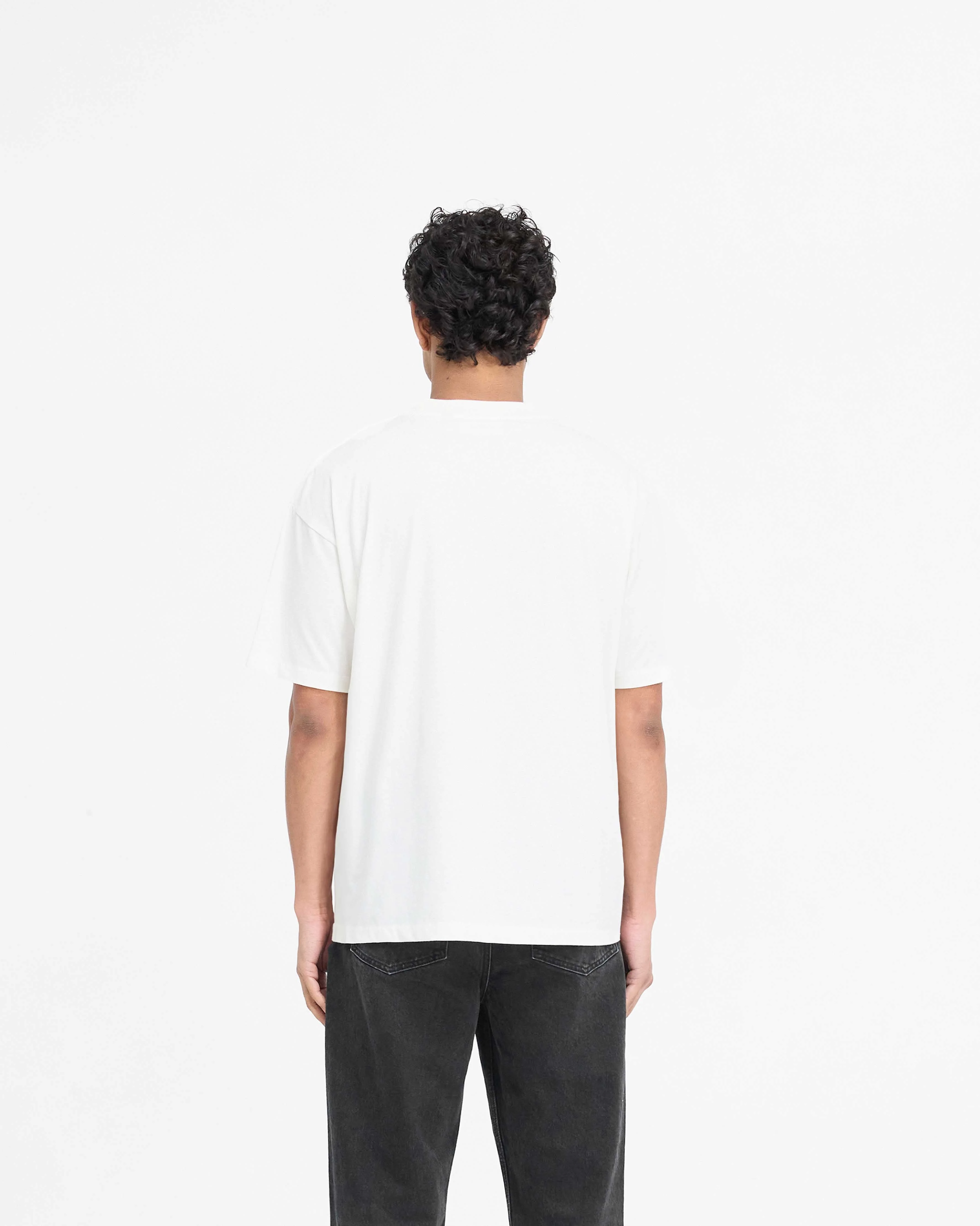 Metal Initial R T-Shirt - Flat White - Image 4