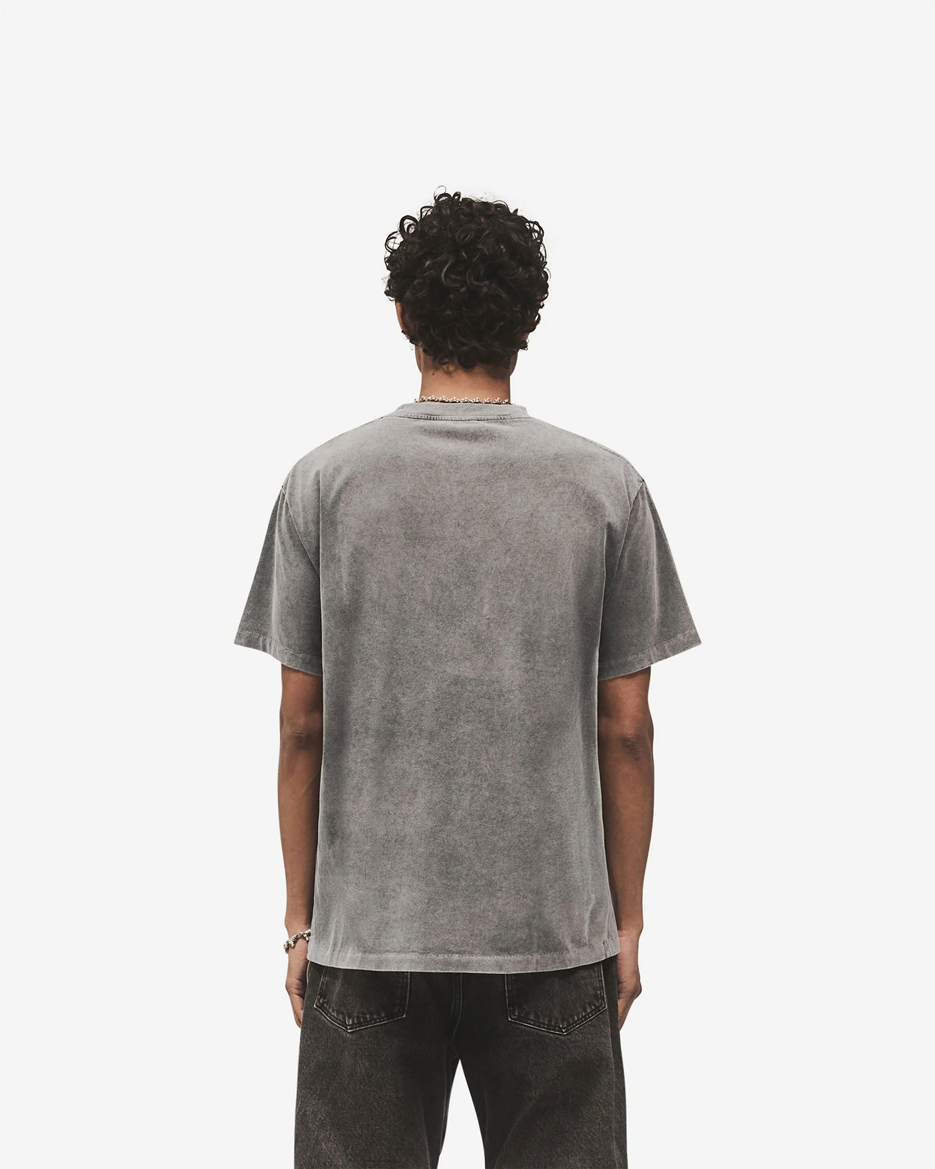 Metal Initial R T-Shirt - Vintage Grey - Image 5