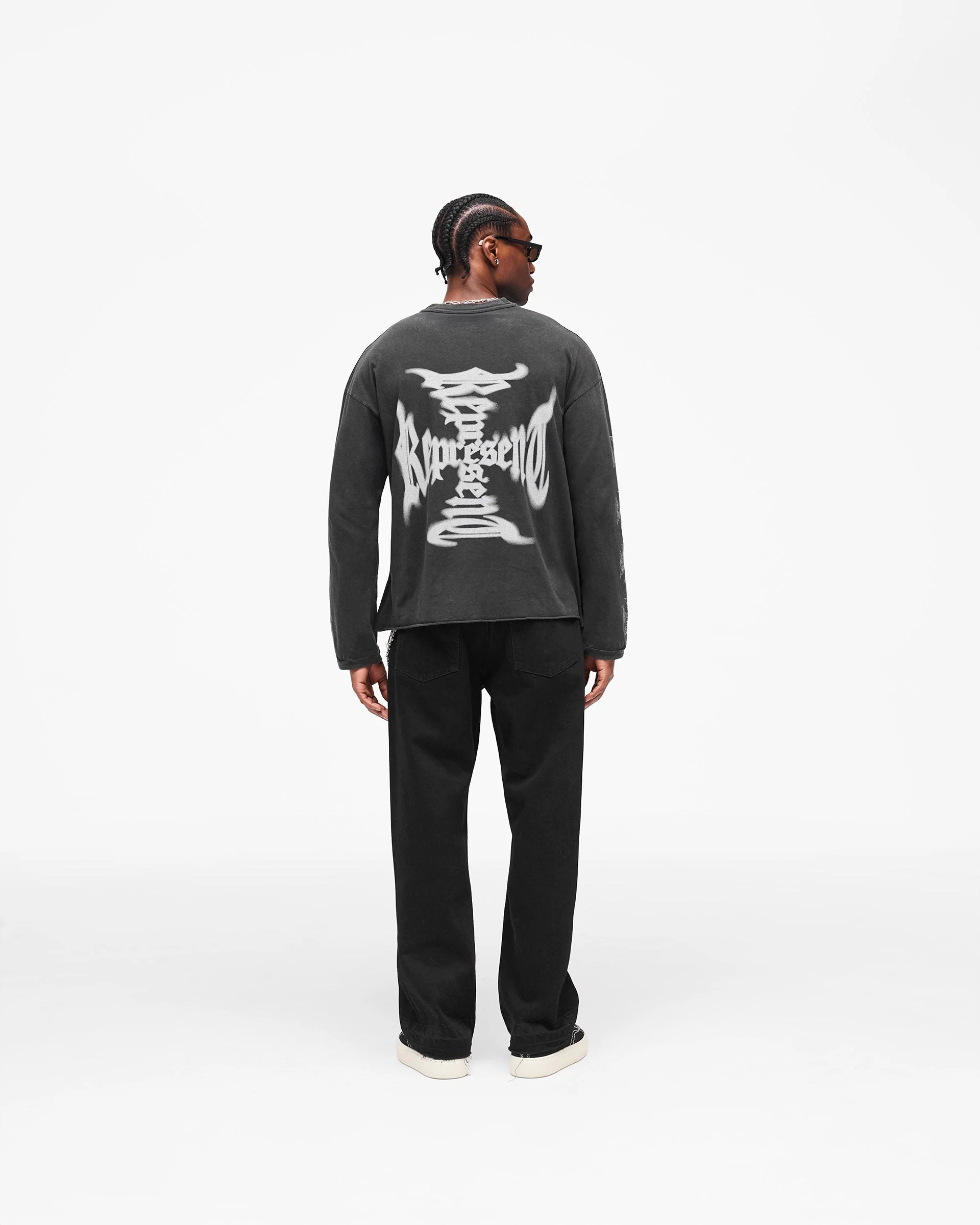 MH Long Sleeve T-Shirt - Faded Black - Image 10