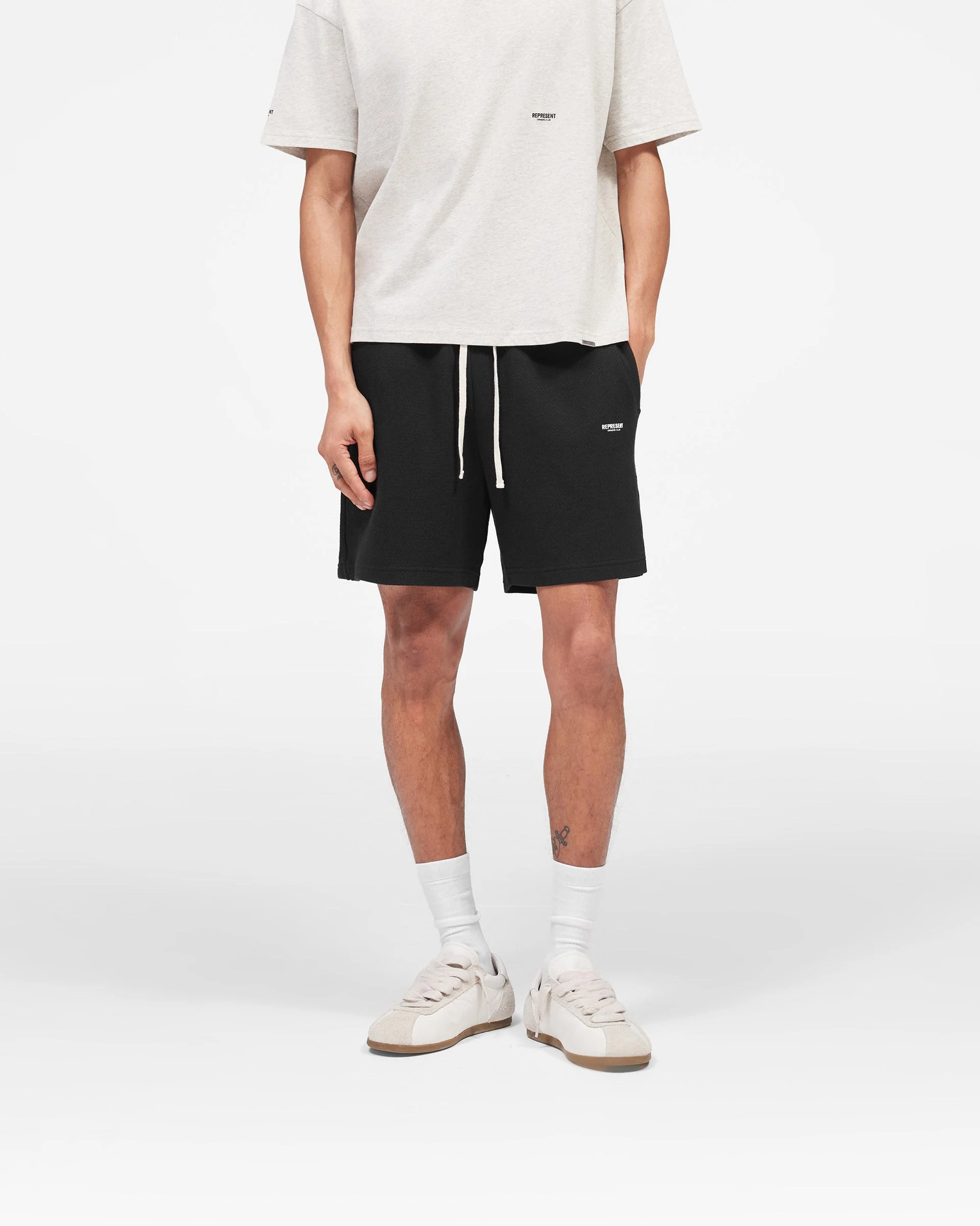 Micro Owners Club Mesh Shorts - Black - Image 3