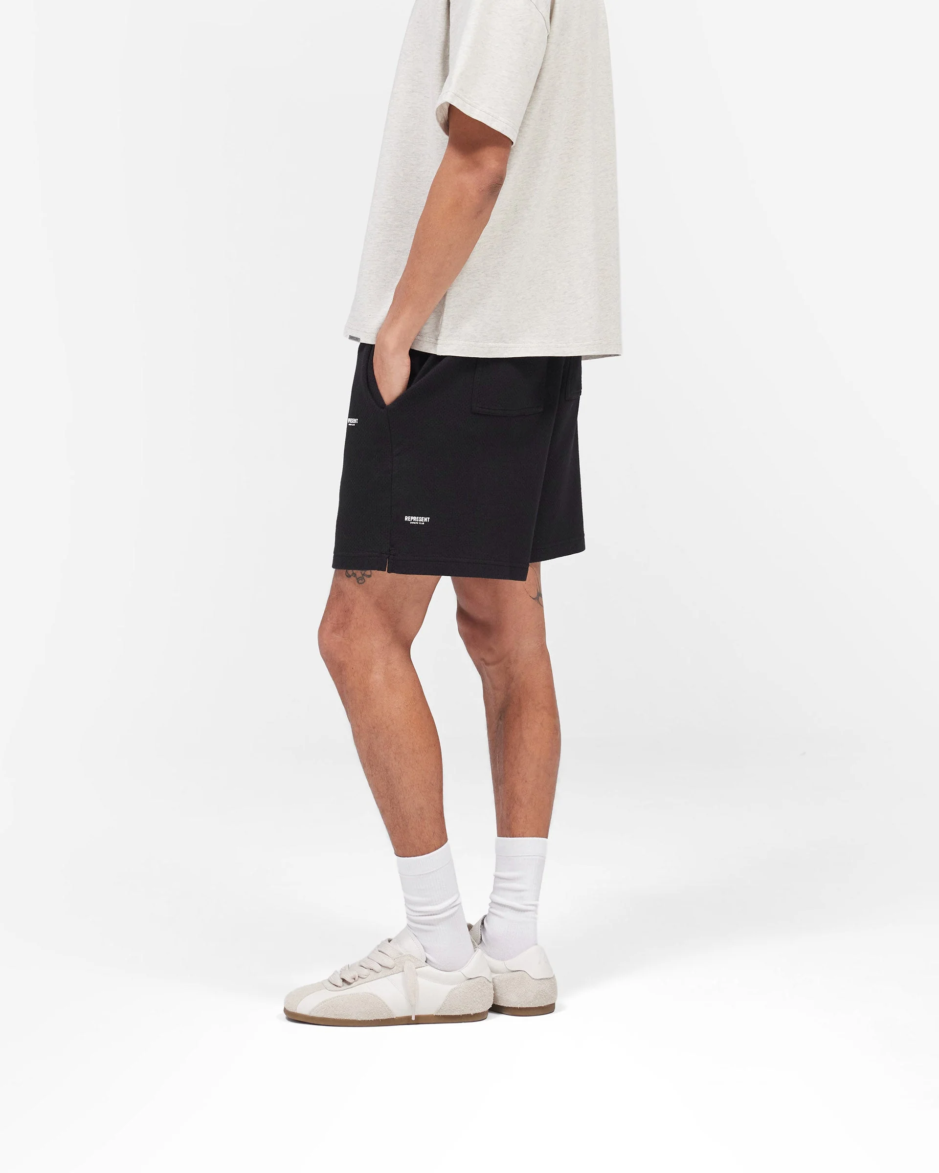 Micro Owners Club Mesh Shorts - Black - Image 4