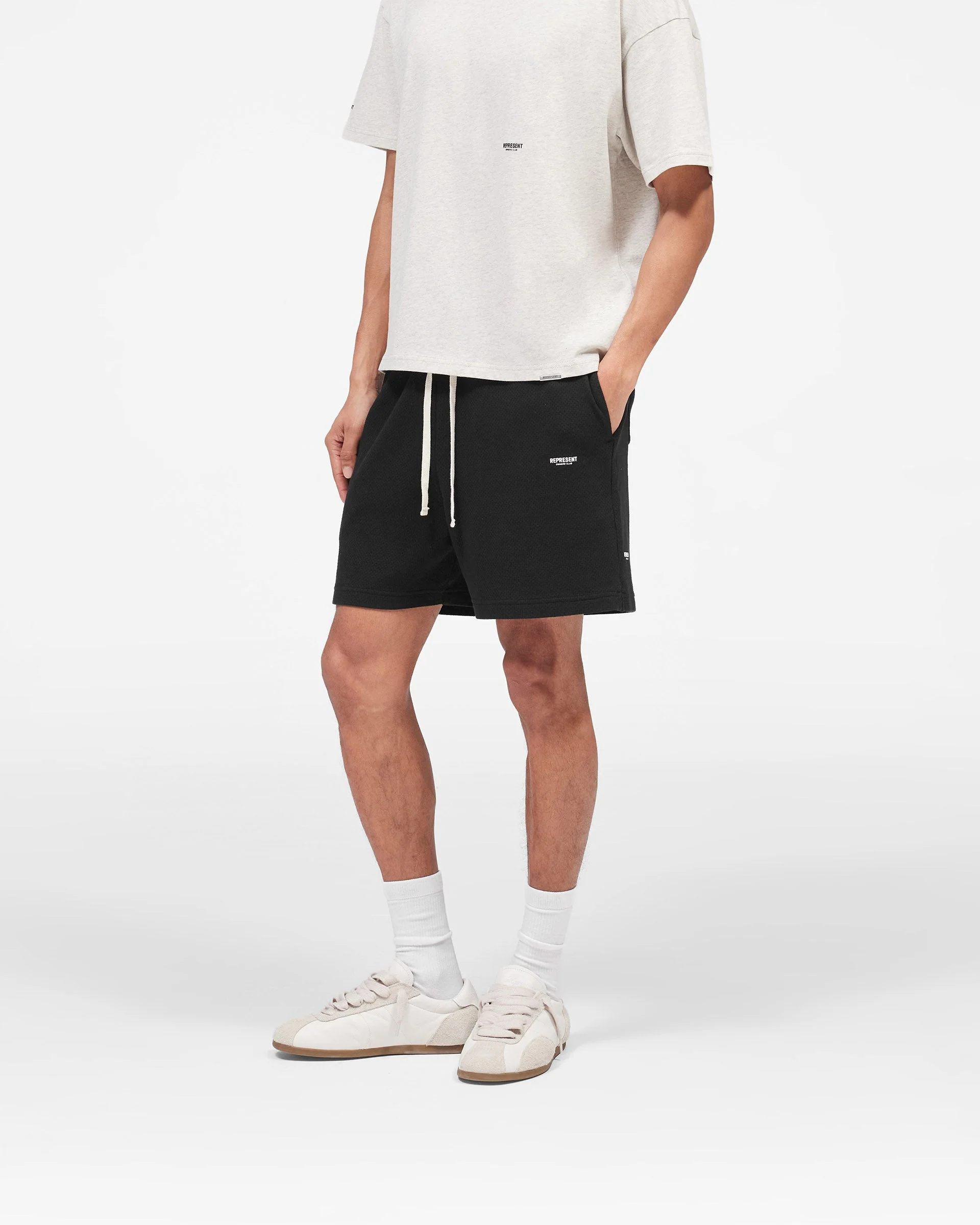 Micro Owners Club Mesh Shorts - Black - Image 5