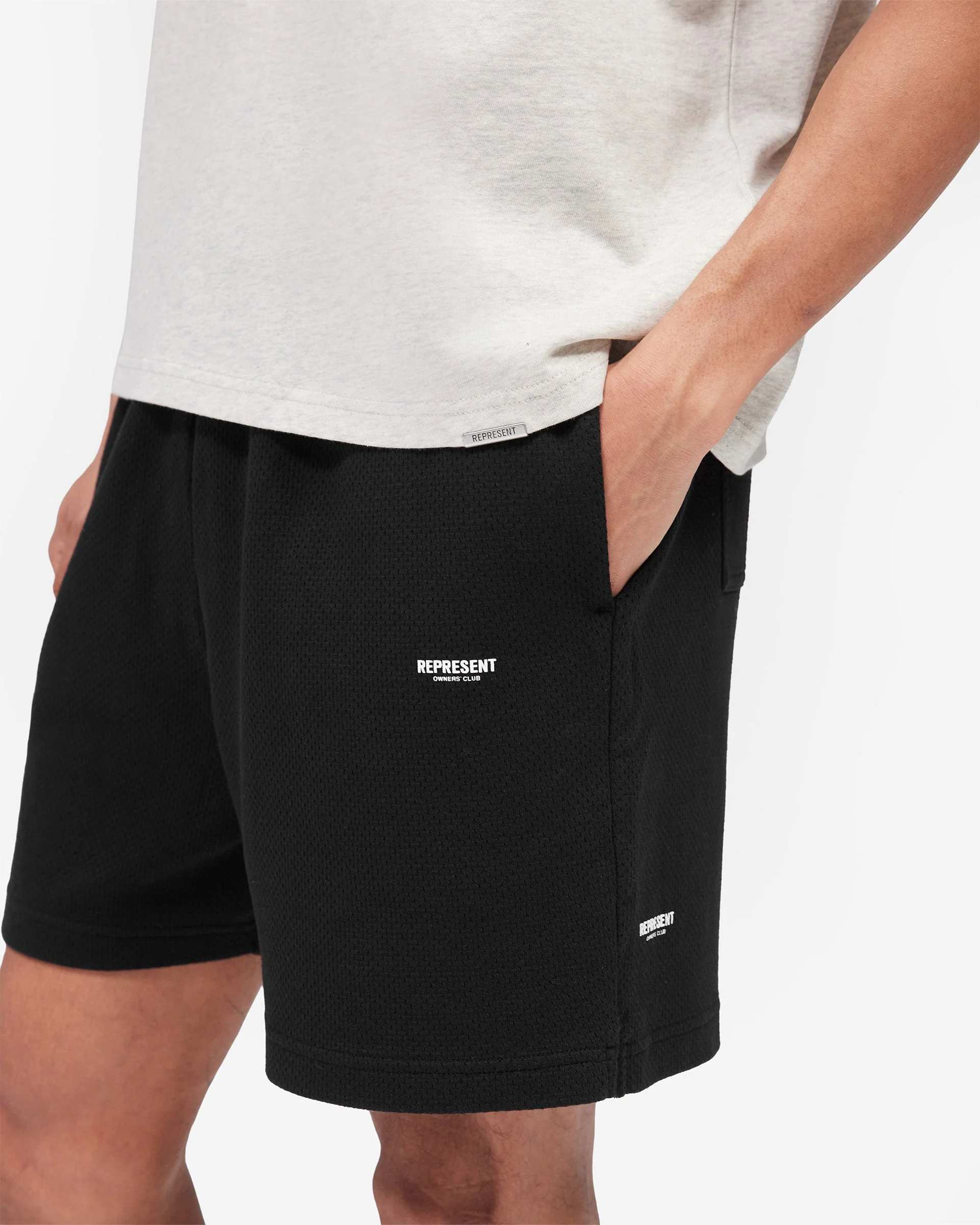 Micro Owners Club Mesh Shorts - Black - Image 7