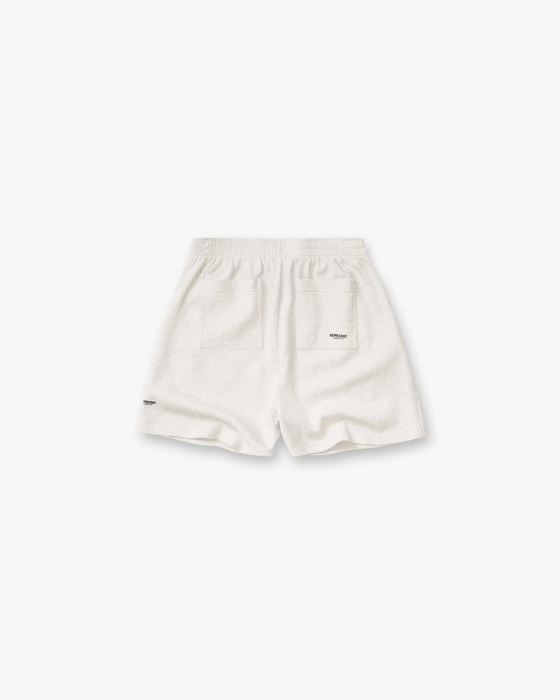 Micro Owners Club Mesh Shorts - Cream Marl - Image 2