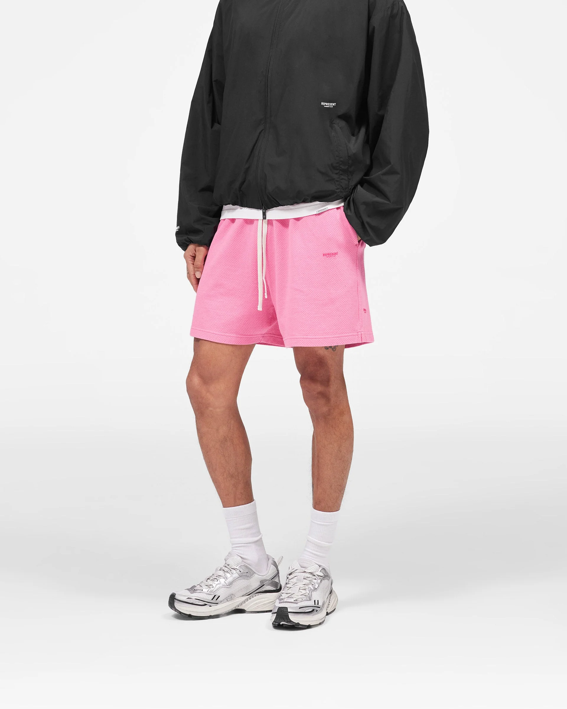 Micro Owners Club Mesh Shorts - Pink Lemonade - Image 4