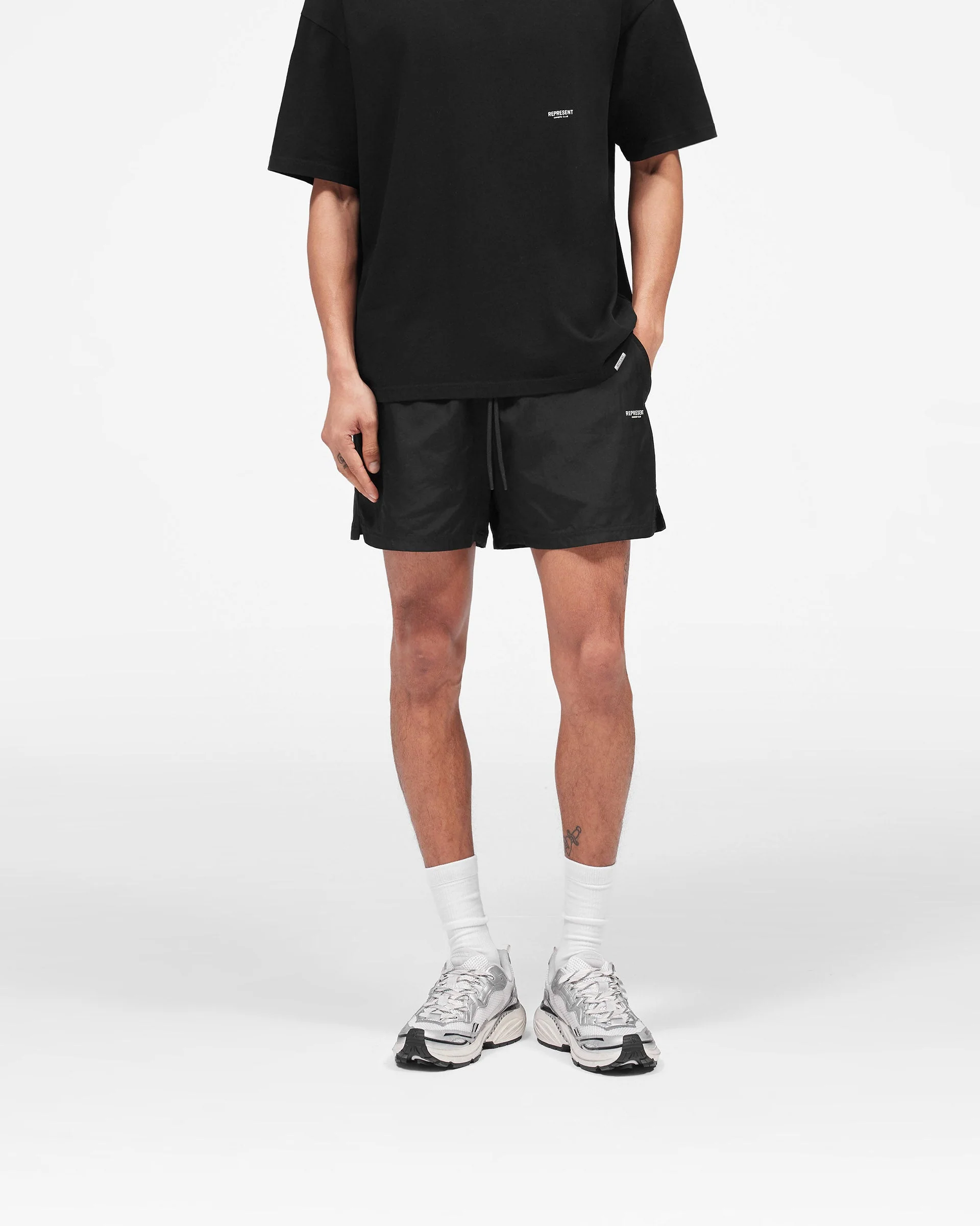 Micro Owners Club Swim Shorts - Black - Image 3