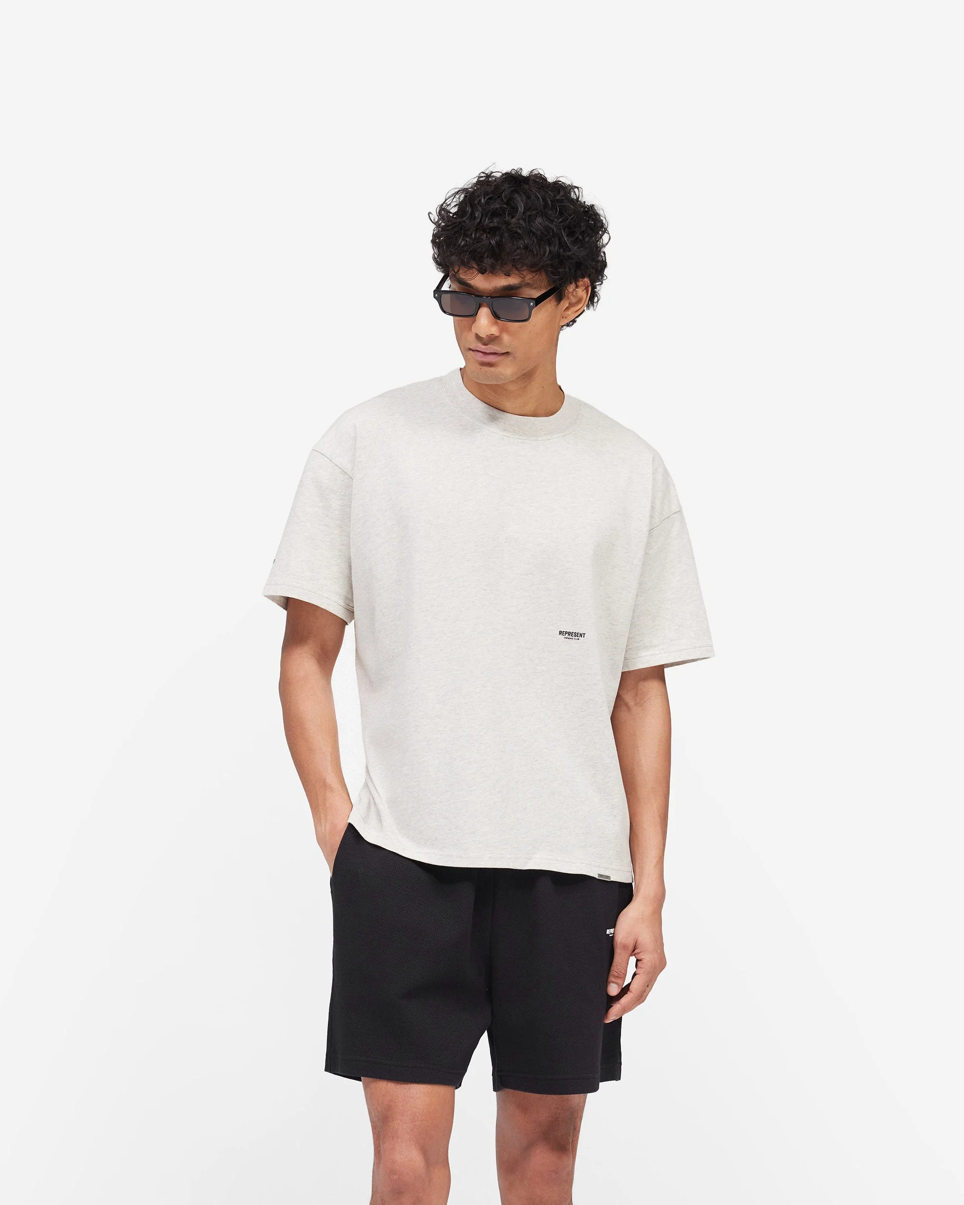 Micro Owners Club T-Shirt - Cream Marl - Image 3