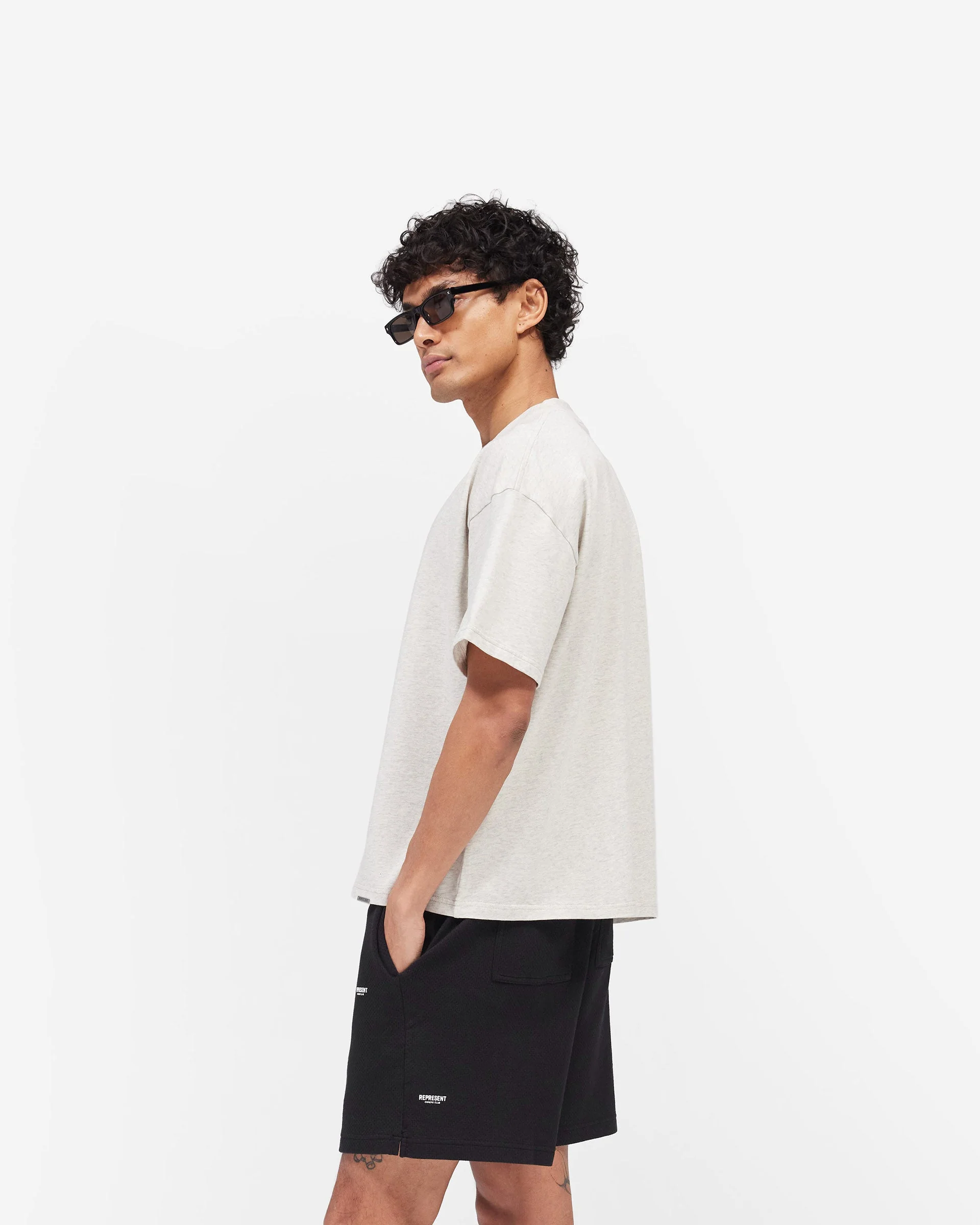 Micro Owners Club T-Shirt - Cream Marl - Image 4