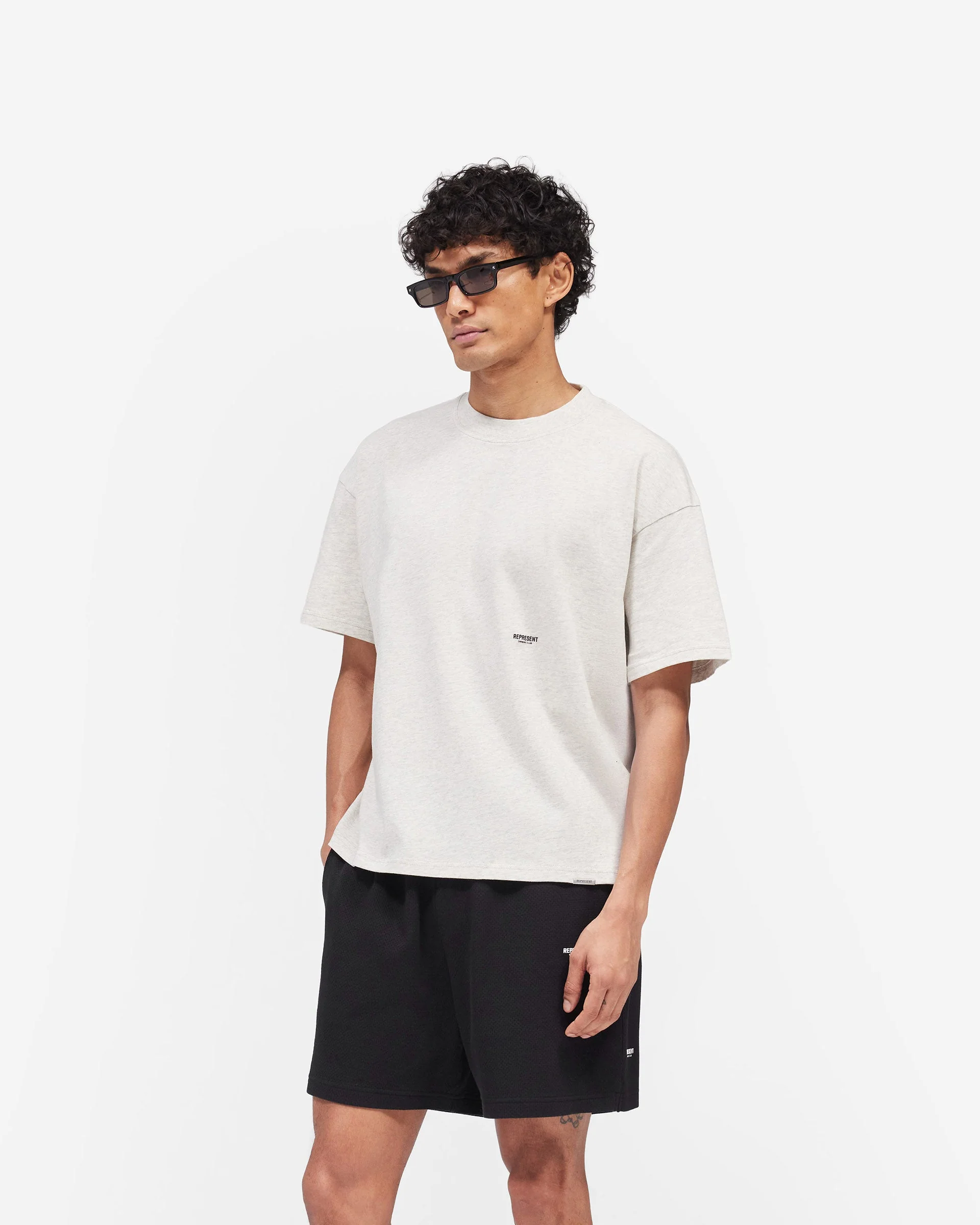 Micro Owners Club T-Shirt - Cream Marl - Image 5