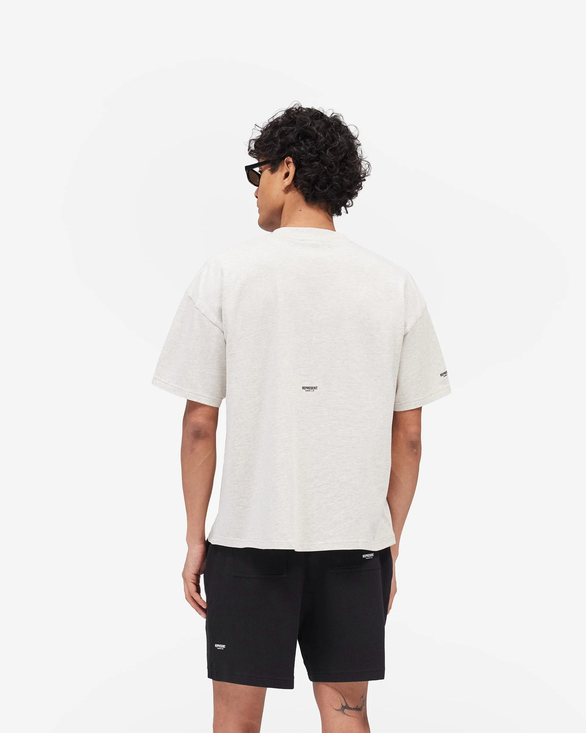 Micro Owners Club T-Shirt - Cream Marl - Image 6