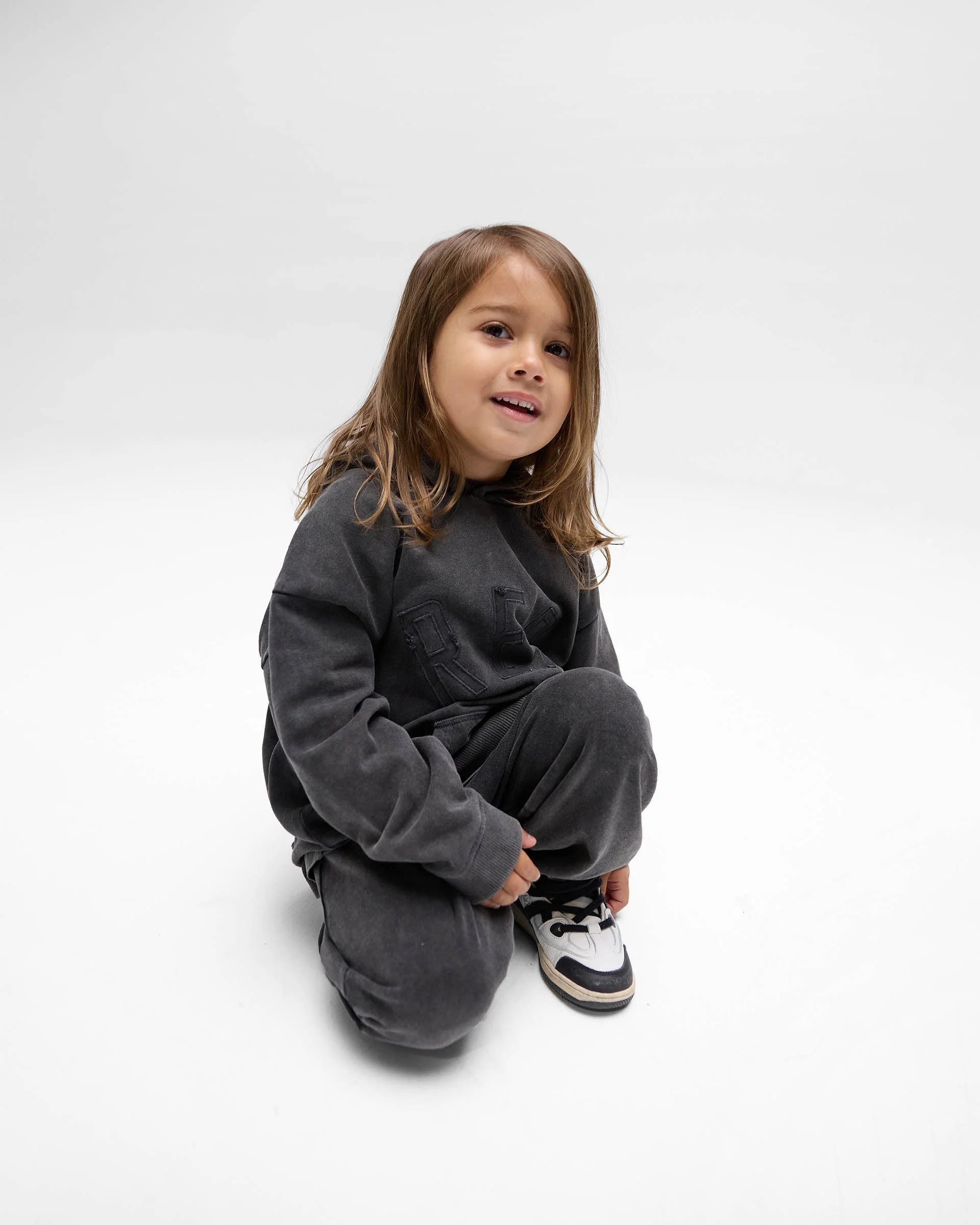 Mini Rep Applique Hoodie - Vintage Black - Image 2