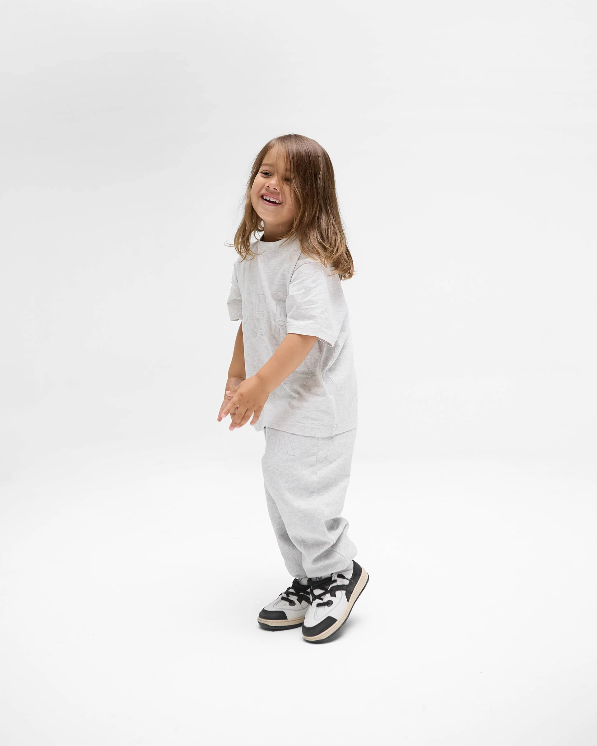 Mini Rep Applique Sweatpants - Grey Marl - Image 5